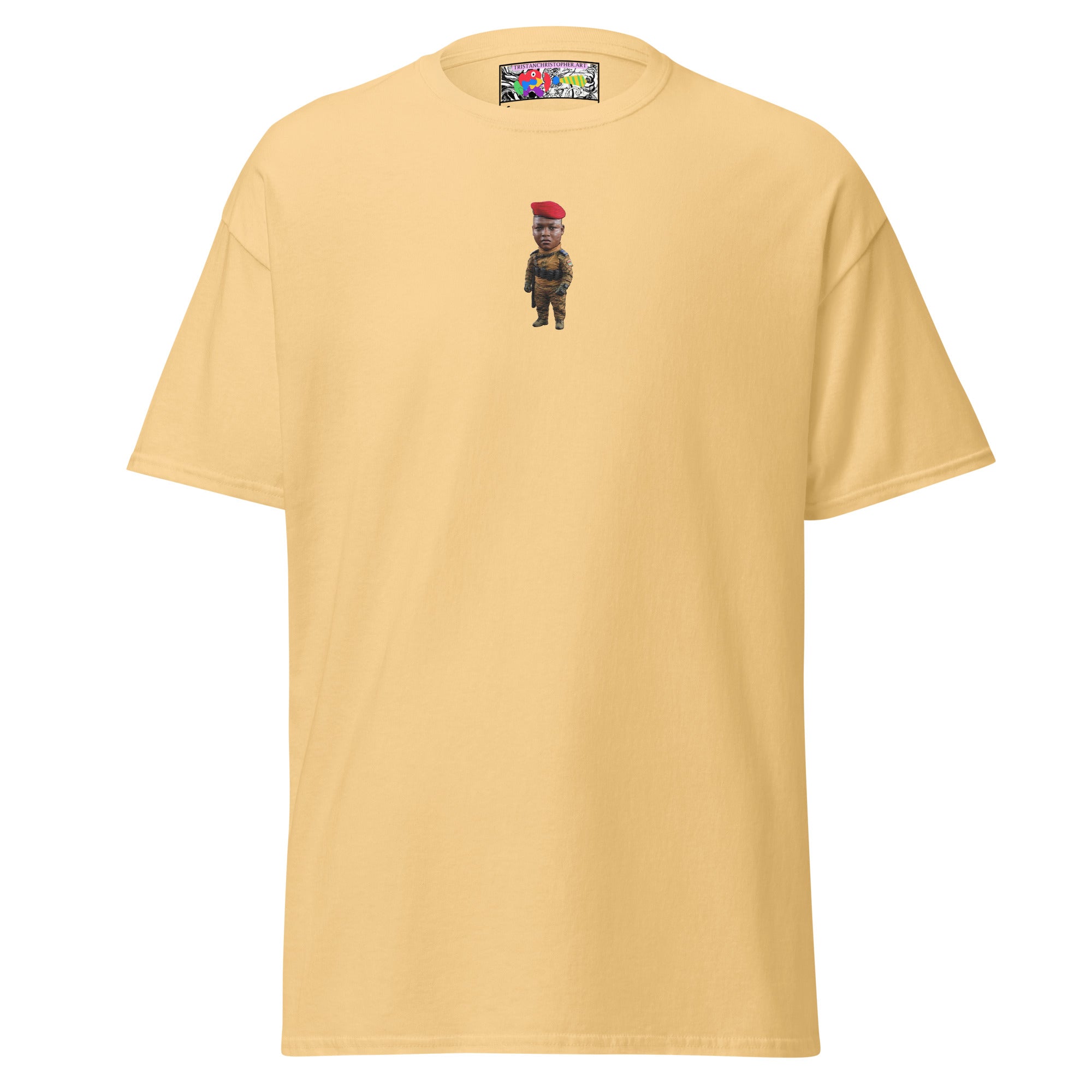 Ibrahim Traoré Fine Embroidery Unisex classic tee