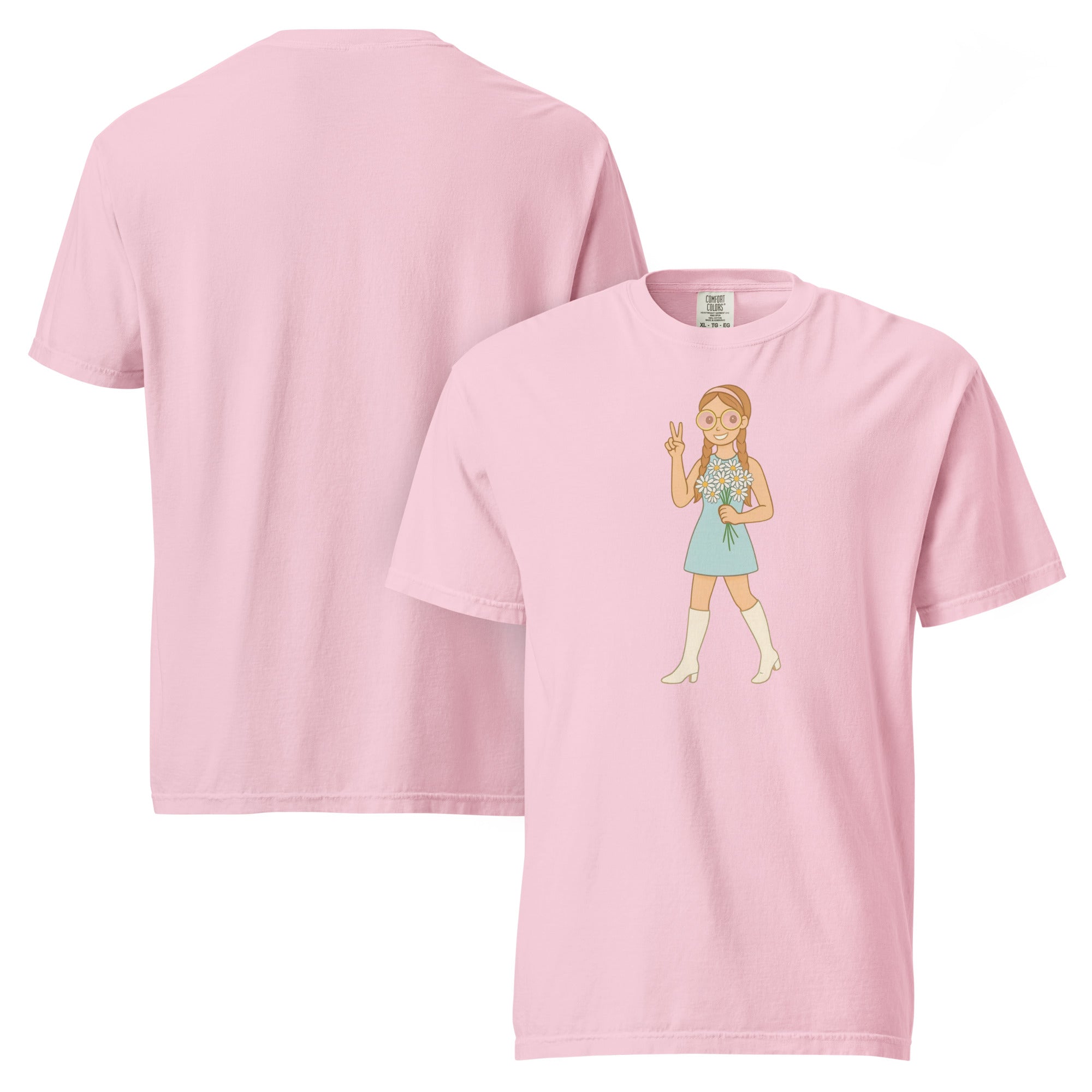 Retro It Girl Flower Child T-Shirt
