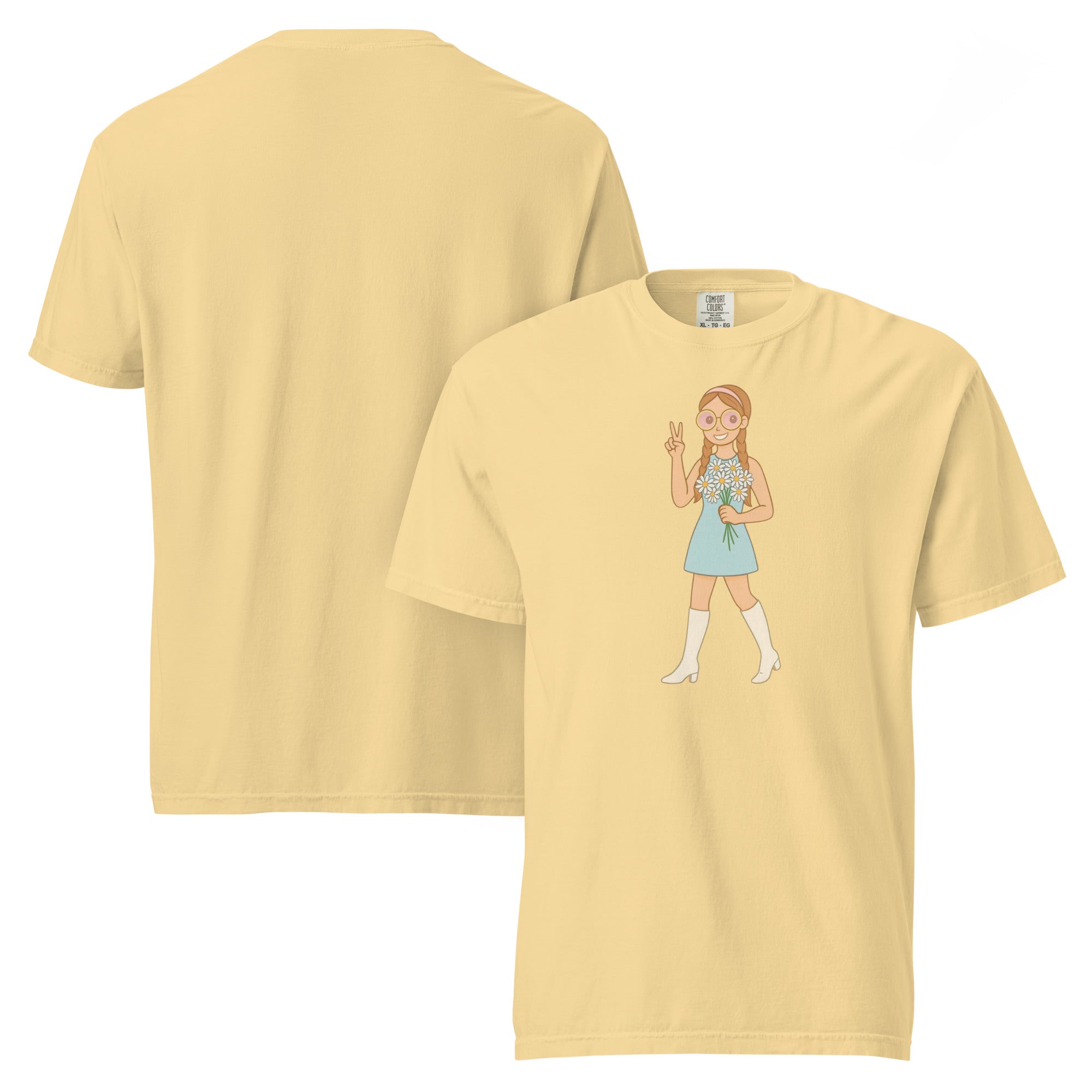 Retro It Girl Flower Child T-Shirt