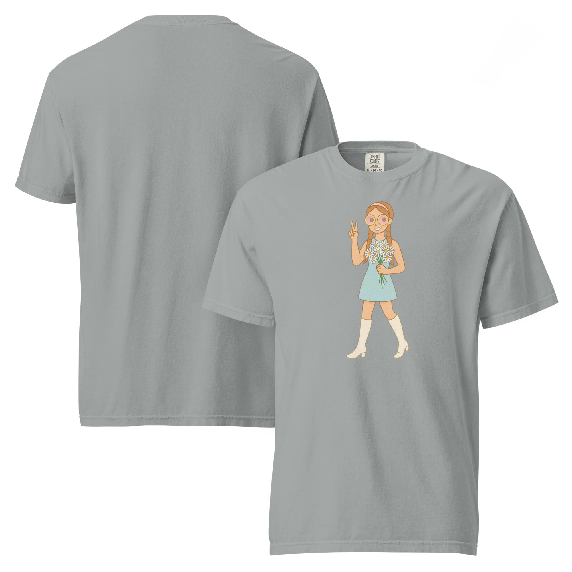 Retro It Girl Flower Child T-Shirt