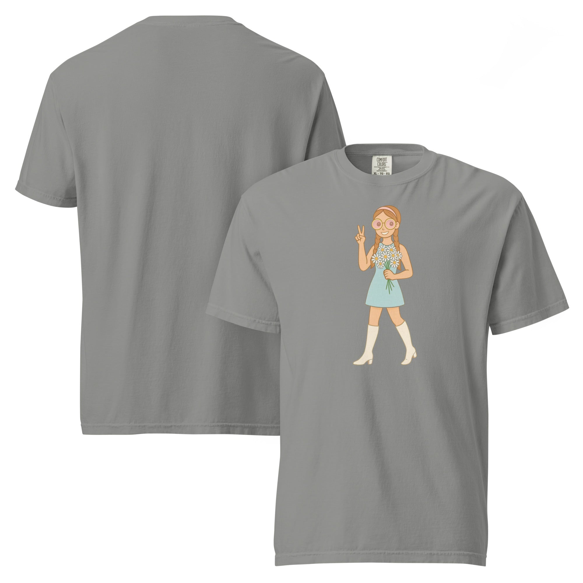 Retro It Girl Flower Child T-Shirt