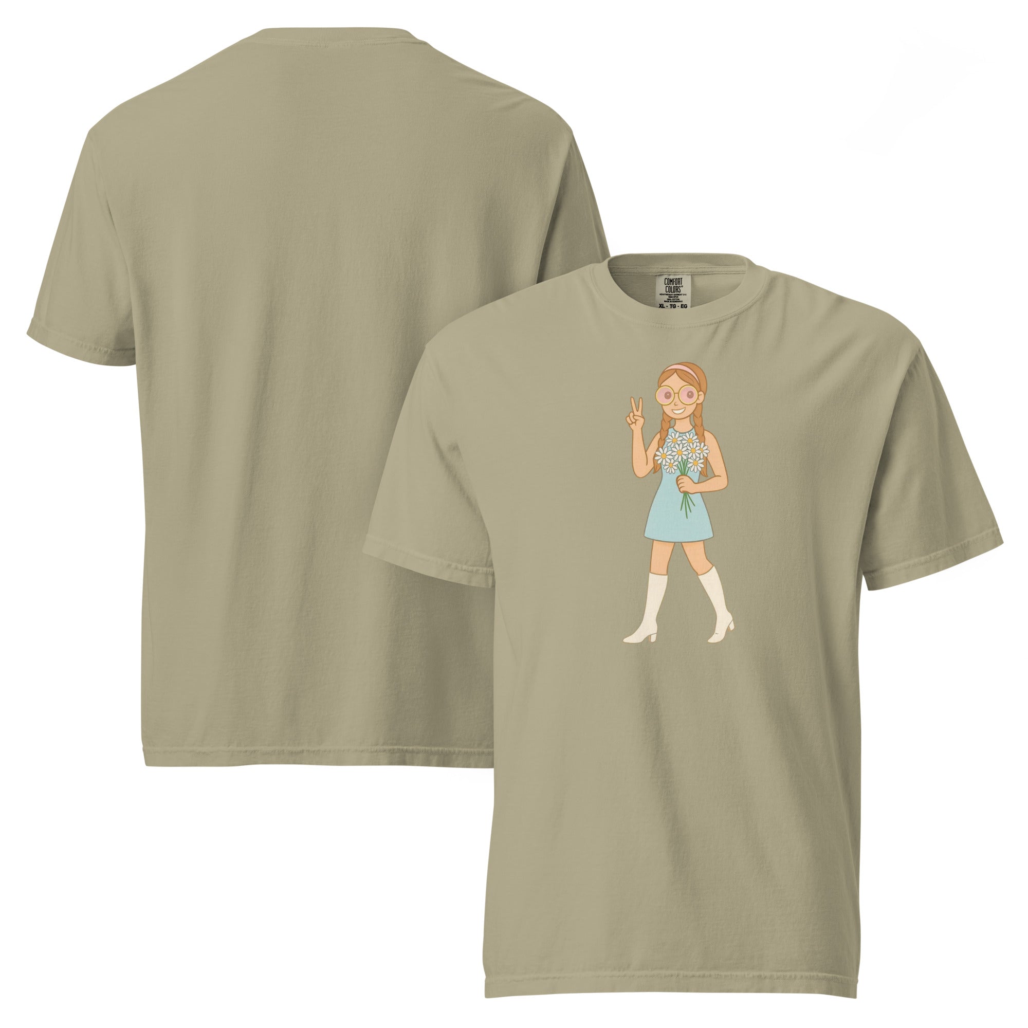 Retro It Girl Flower Child T-Shirt