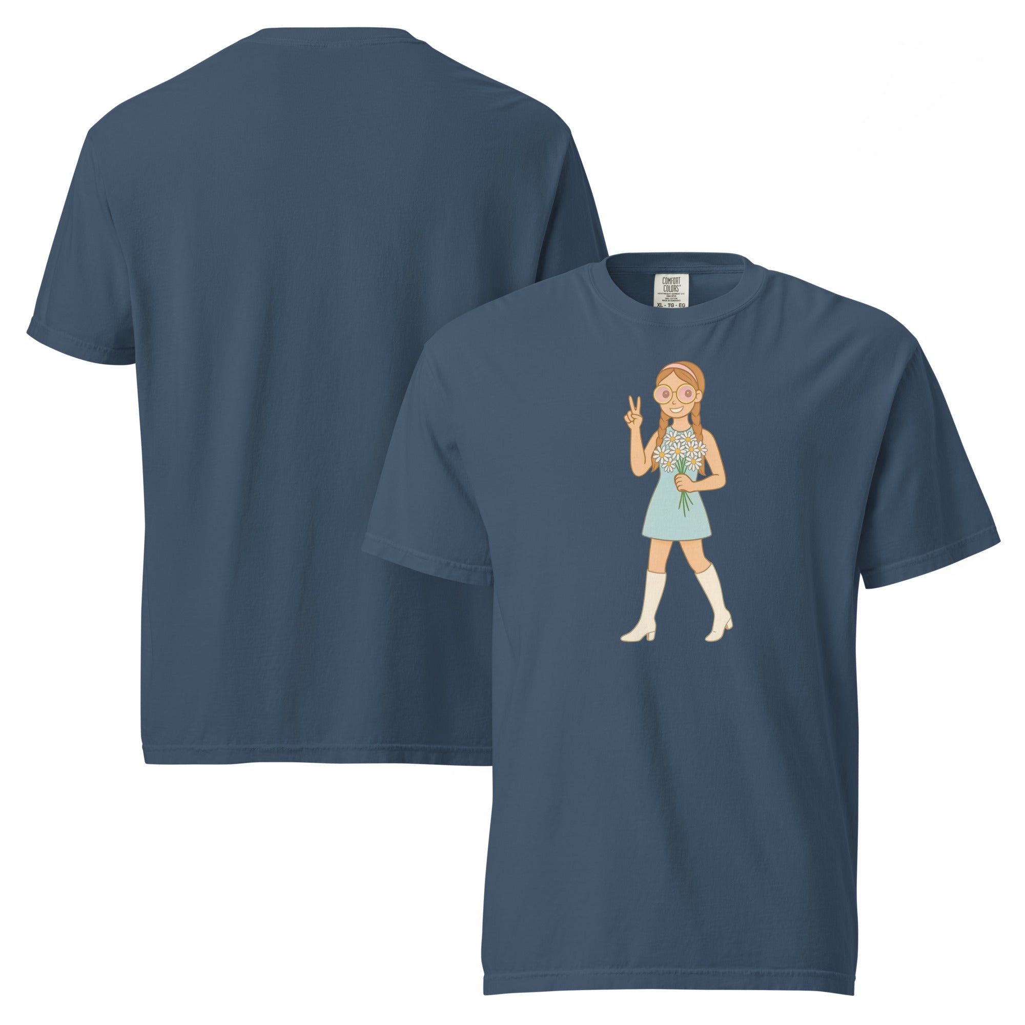 Retro It Girl Flower Child T-Shirt