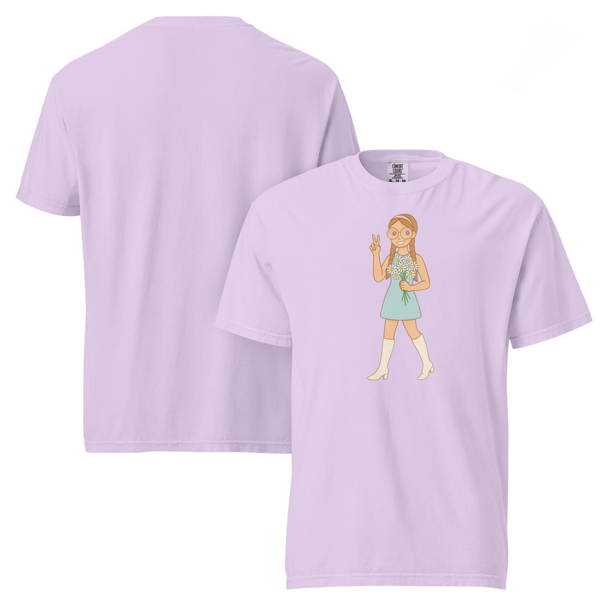 Retro It Girl Flower Child T-Shirt