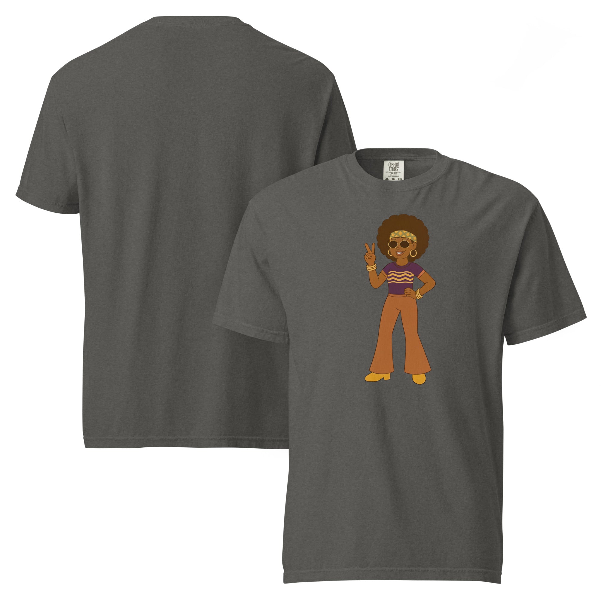Hippie Girl Garment Dyed Heavyweight Cotton T-Shirt