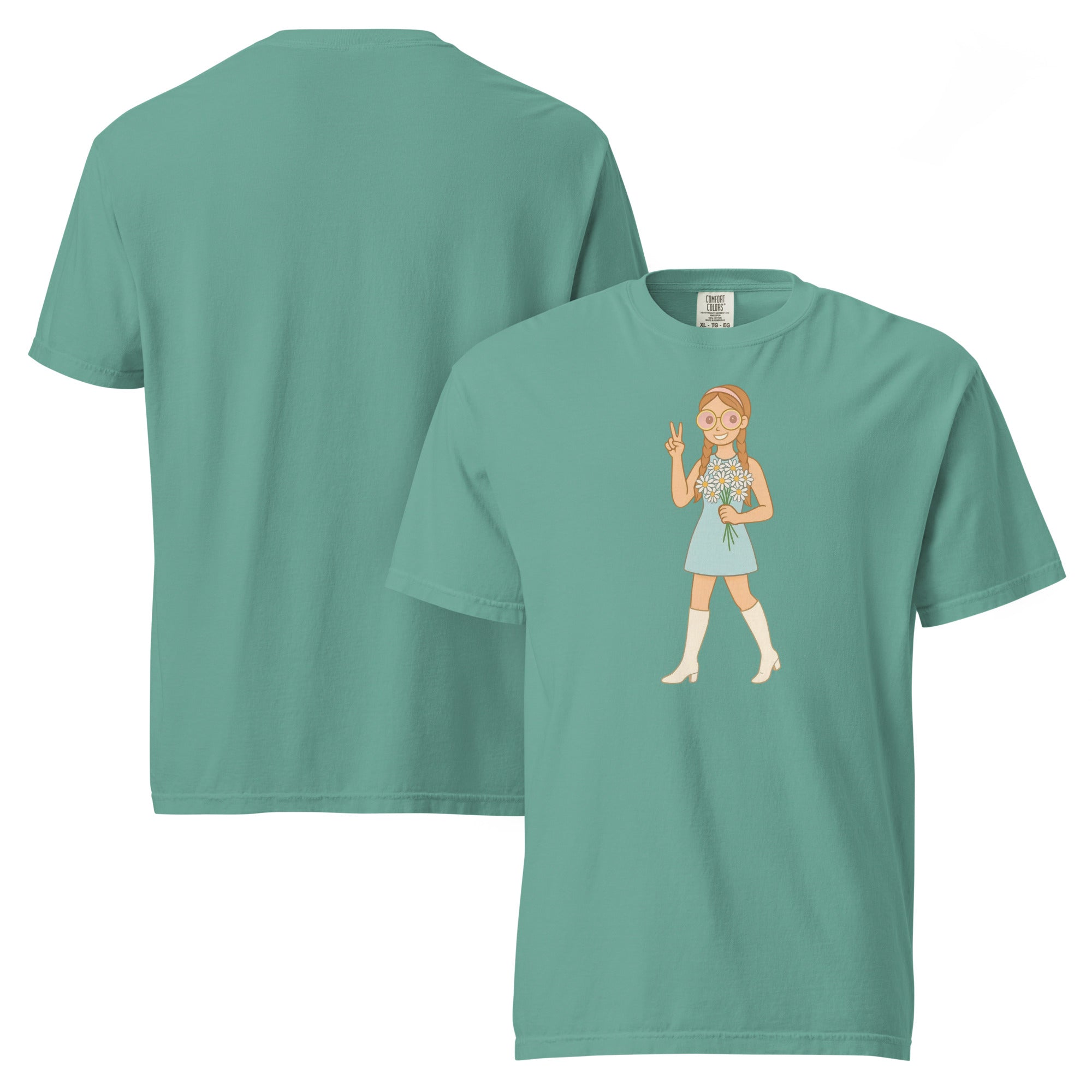 Retro It Girl Flower Child T-Shirt