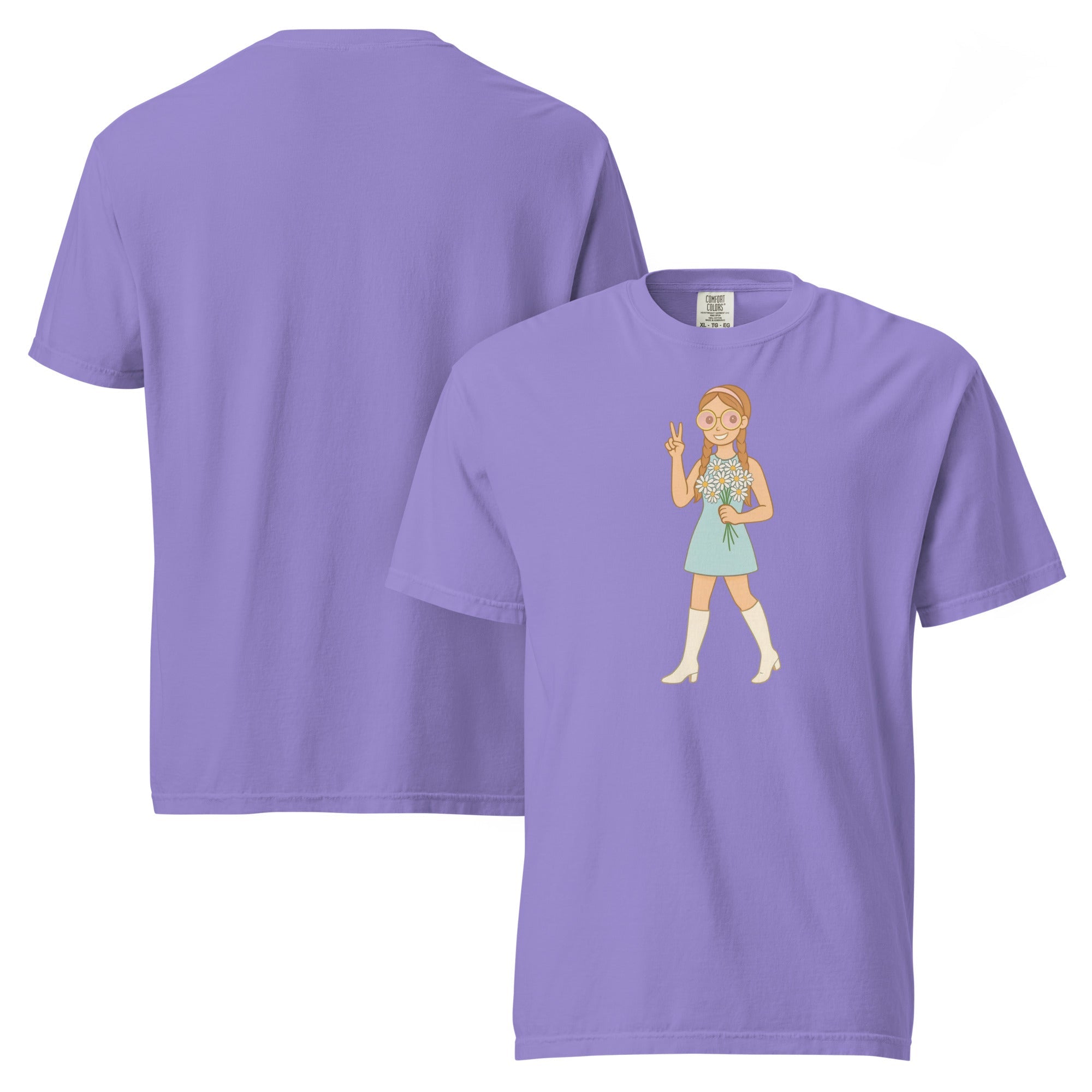 Retro It Girl Flower Child T-Shirt