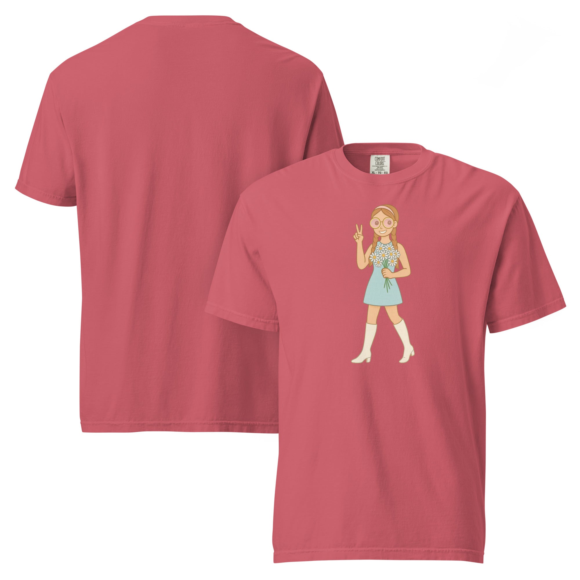 Retro It Girl Flower Child T-Shirt