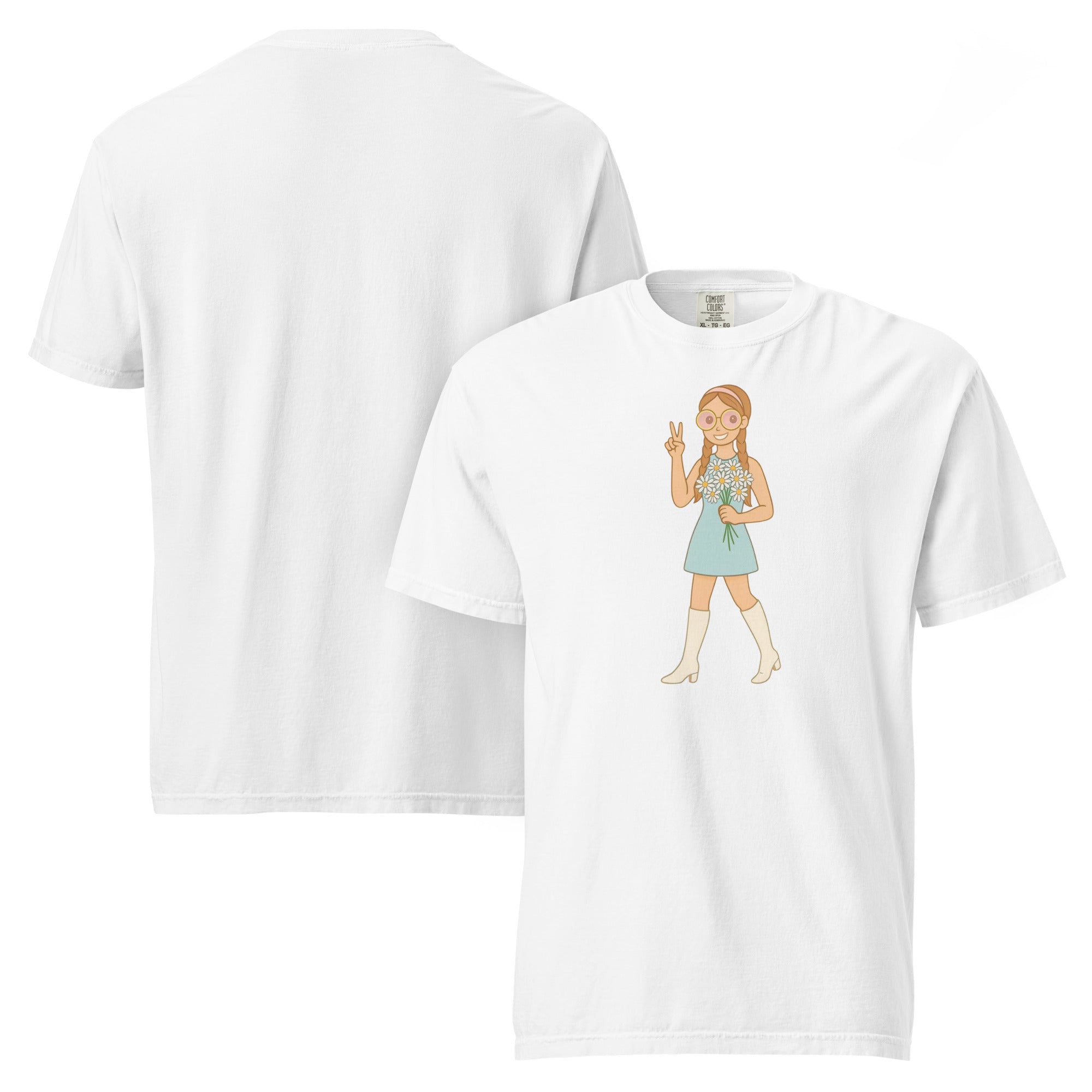 Retro It Girl Flower Child T-Shirt
