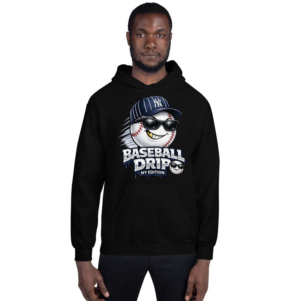 Baseball Drip NY Edition Hoodie – Streetwear Yankees Inspired Hoodie