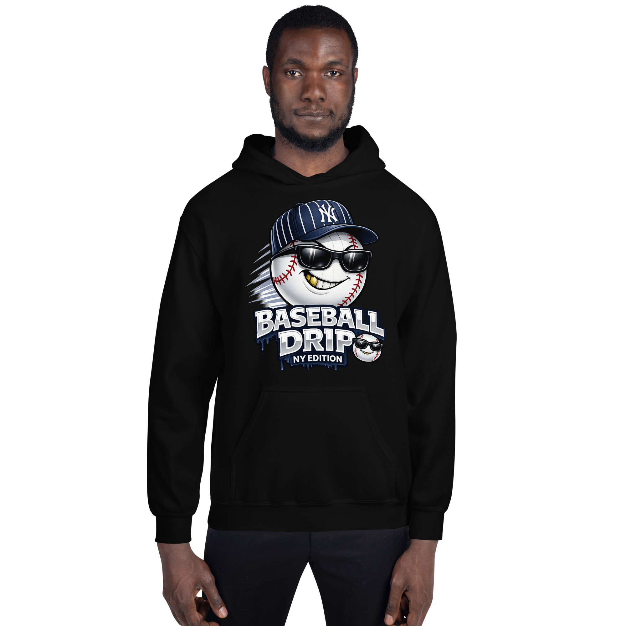Baseball Drip NY Edition Hoodie – Streetwear Yankees Inspired Hoodie