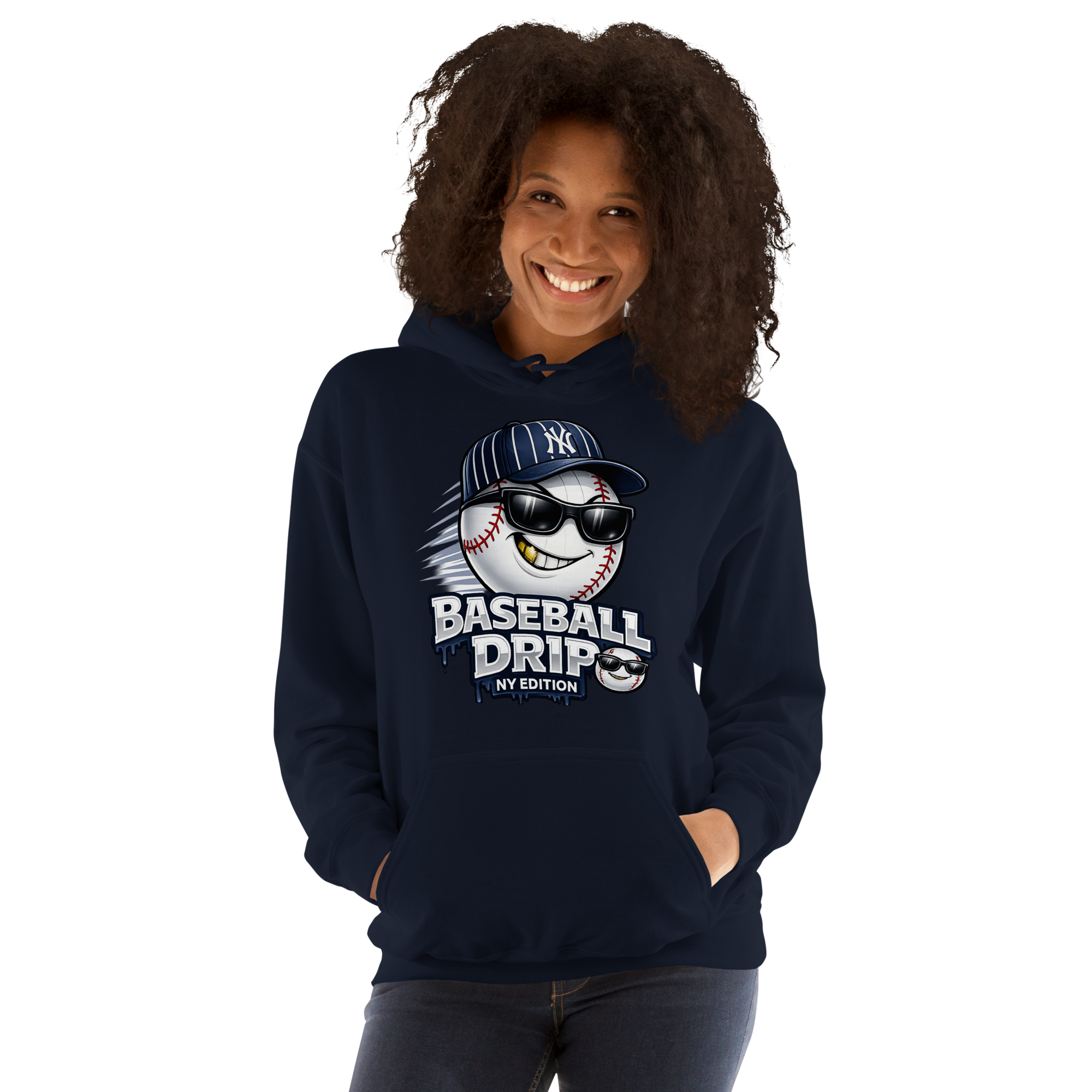 Baseball Drip NY Edition Hoodie – Streetwear Yankees Inspired Hoodie