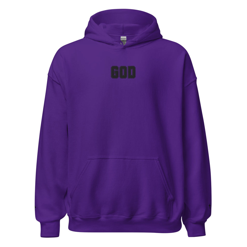 Embroidered GOD Cross Hoodie