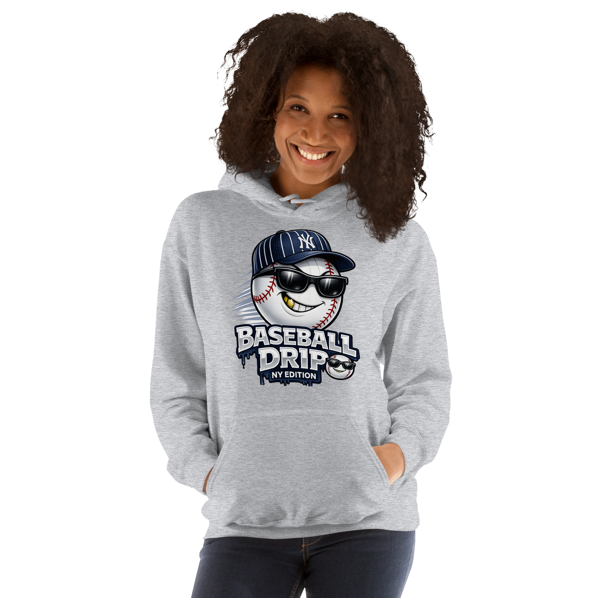 Baseball Drip NY Edition Hoodie – Streetwear Yankees Inspired Hoodie