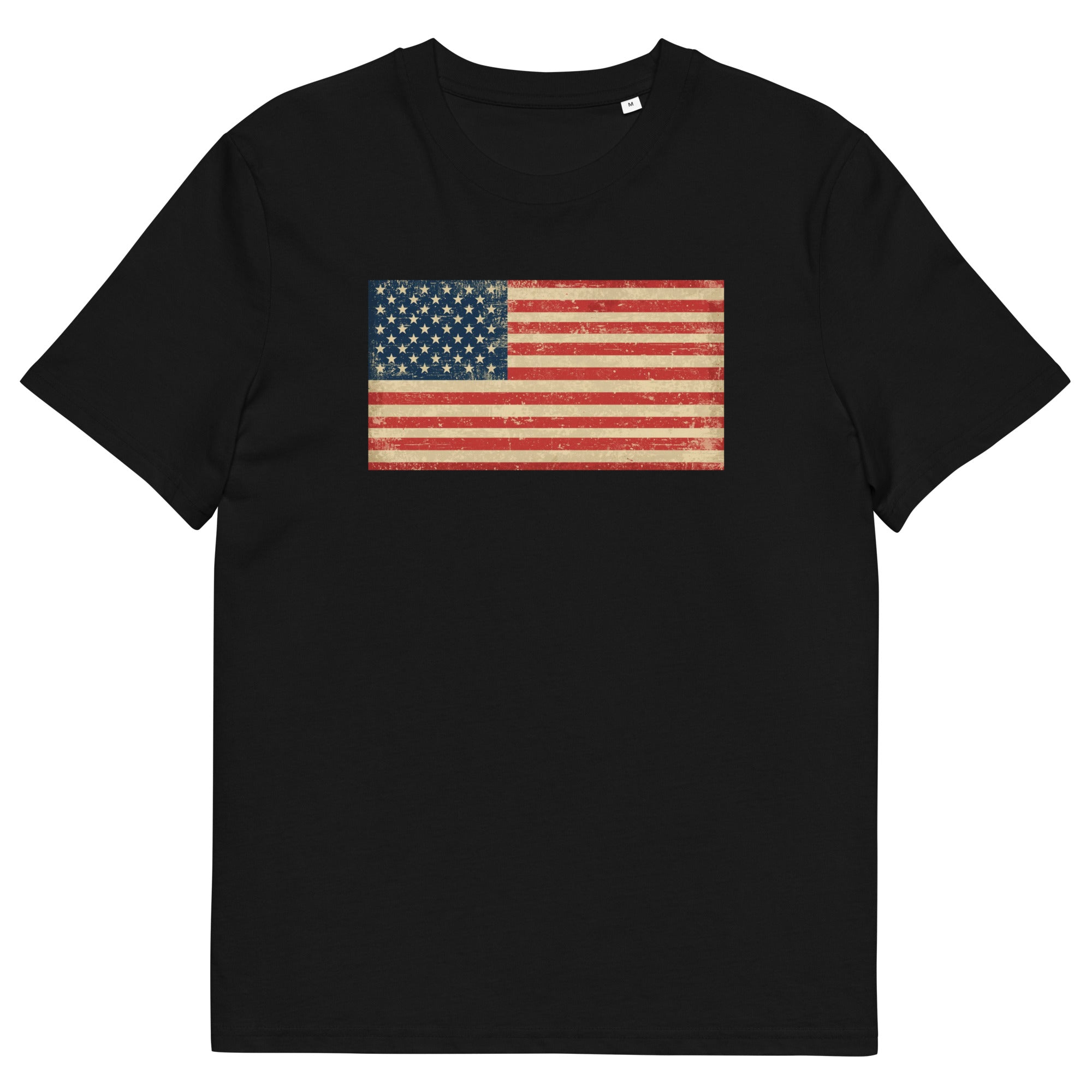 American Flag Organic Cotton  T Shirt