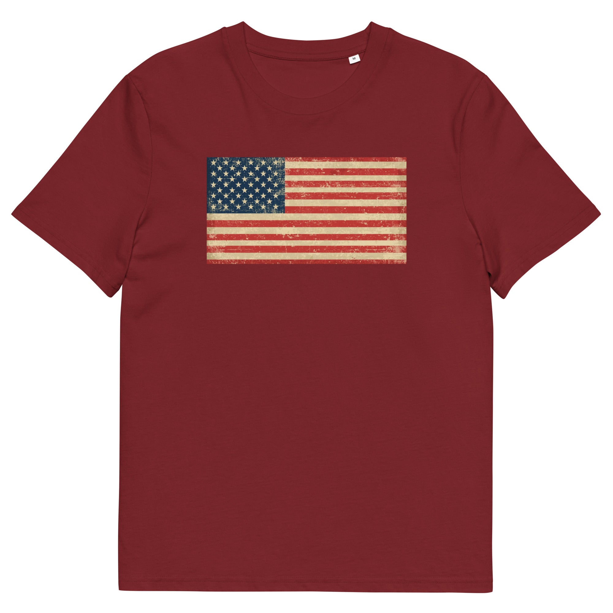 American Flag Organic Cotton  T Shirt
