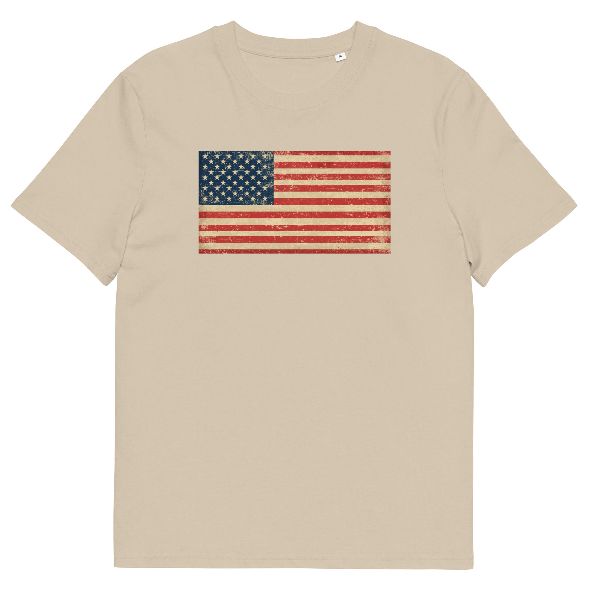 American Flag Organic Cotton  T Shirt