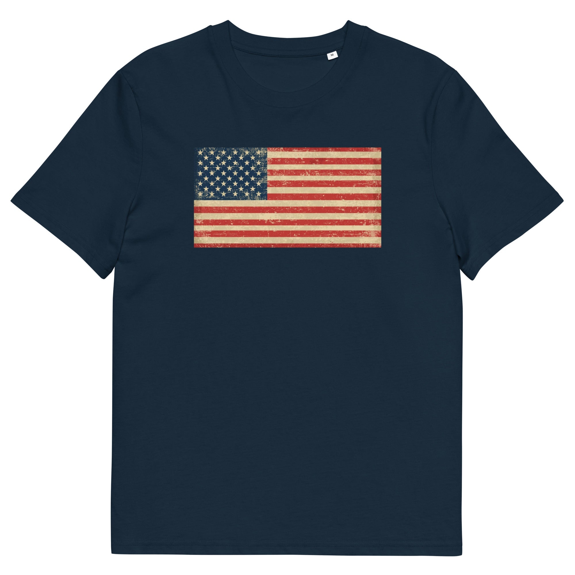 American Flag Organic Cotton  T Shirt