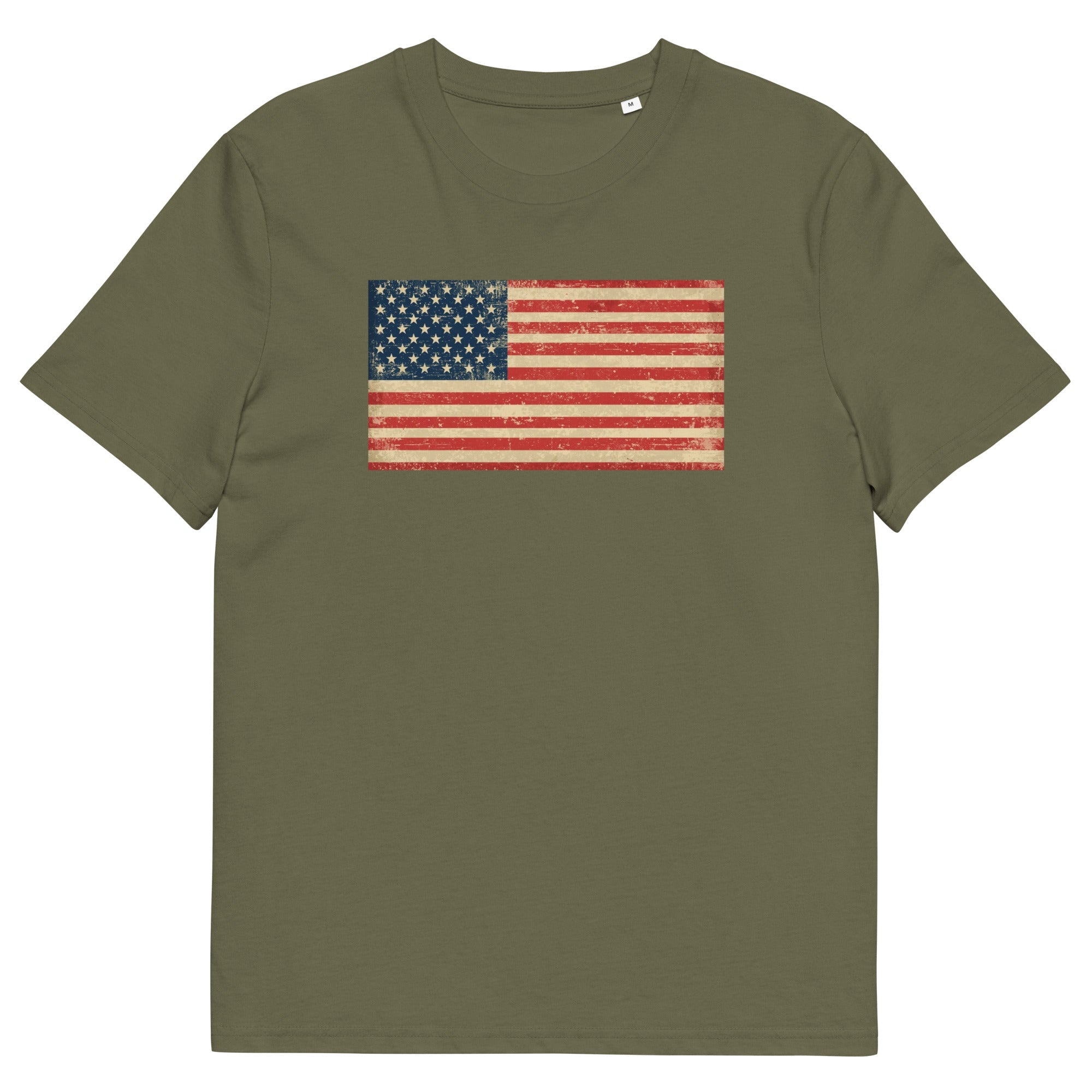 American Flag Organic Cotton  T Shirt
