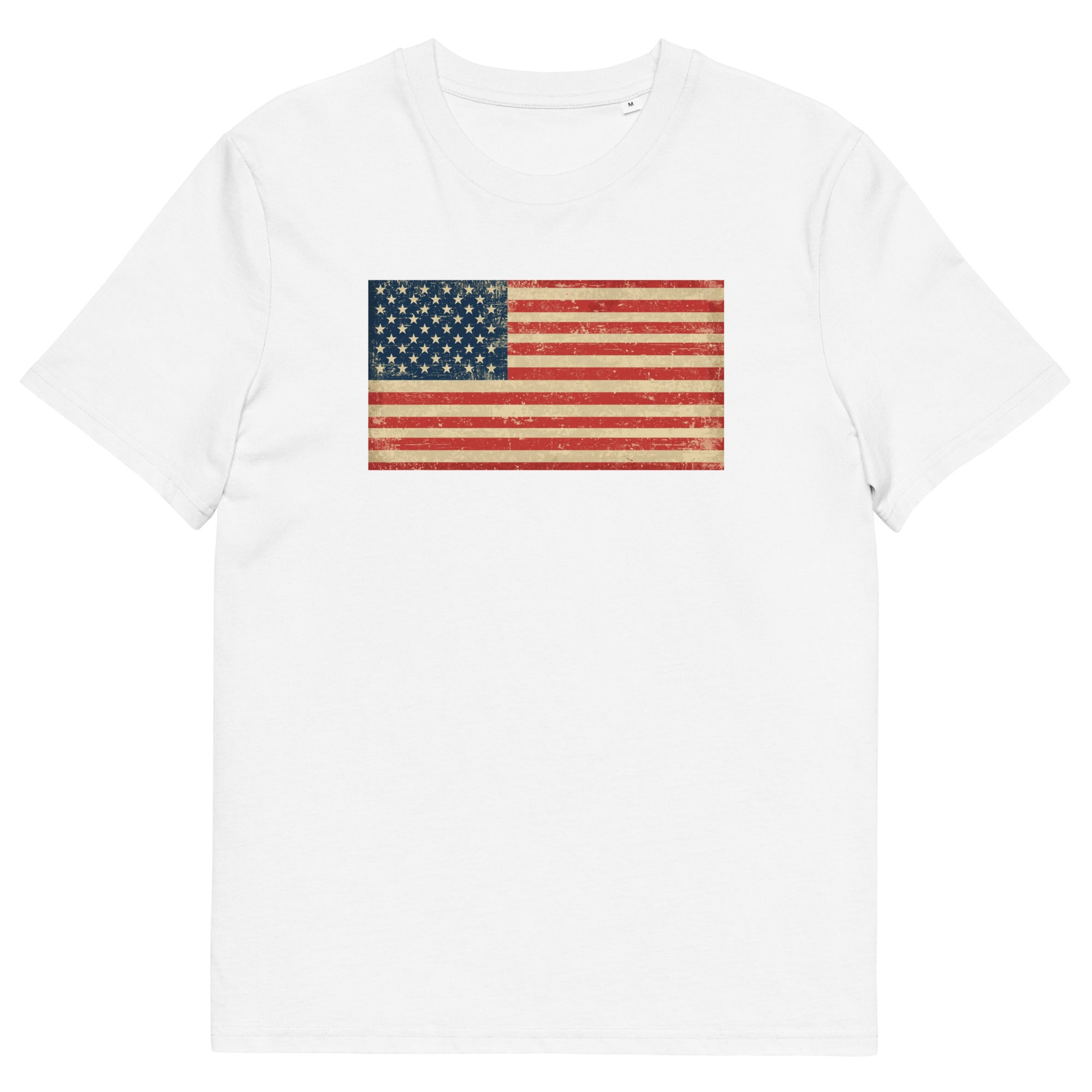 American Flag Organic Cotton  T Shirt