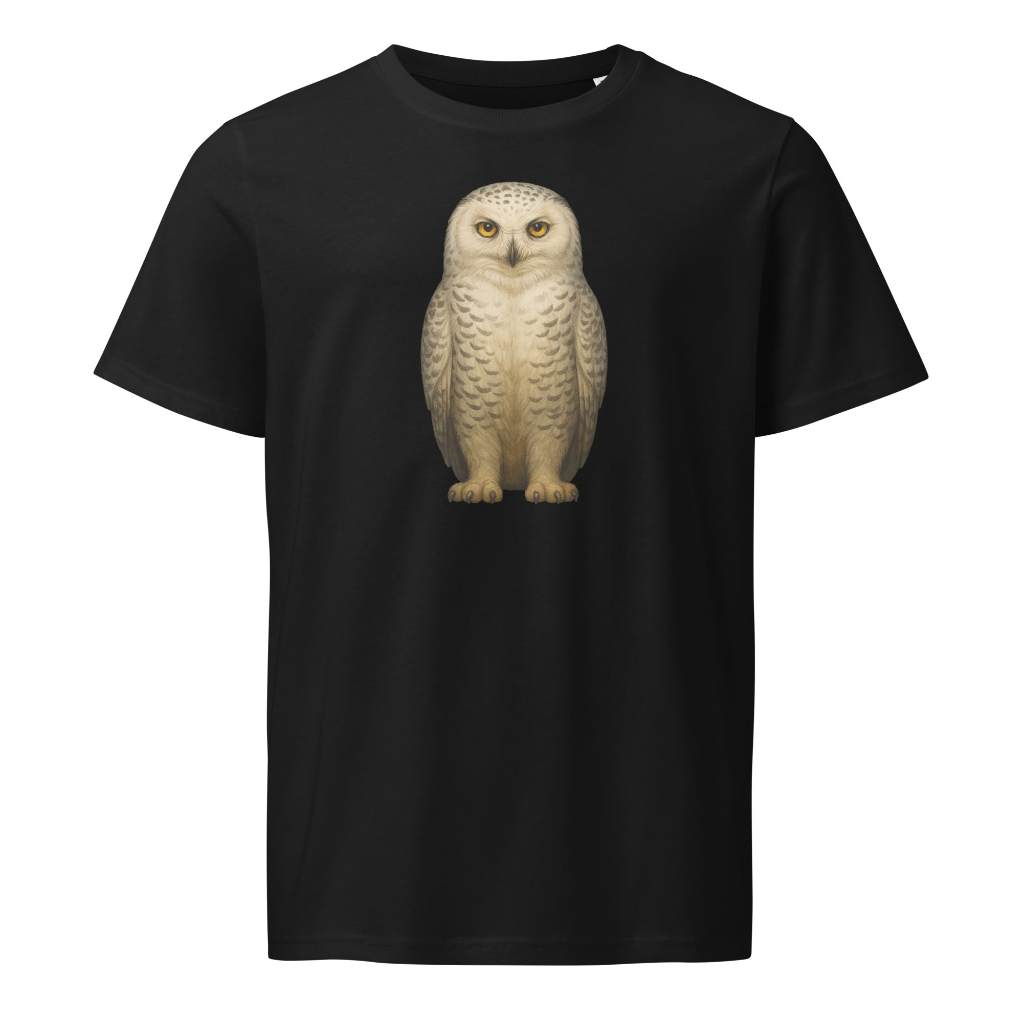 Organic Silent Watcher Snow Owl T-Shirt