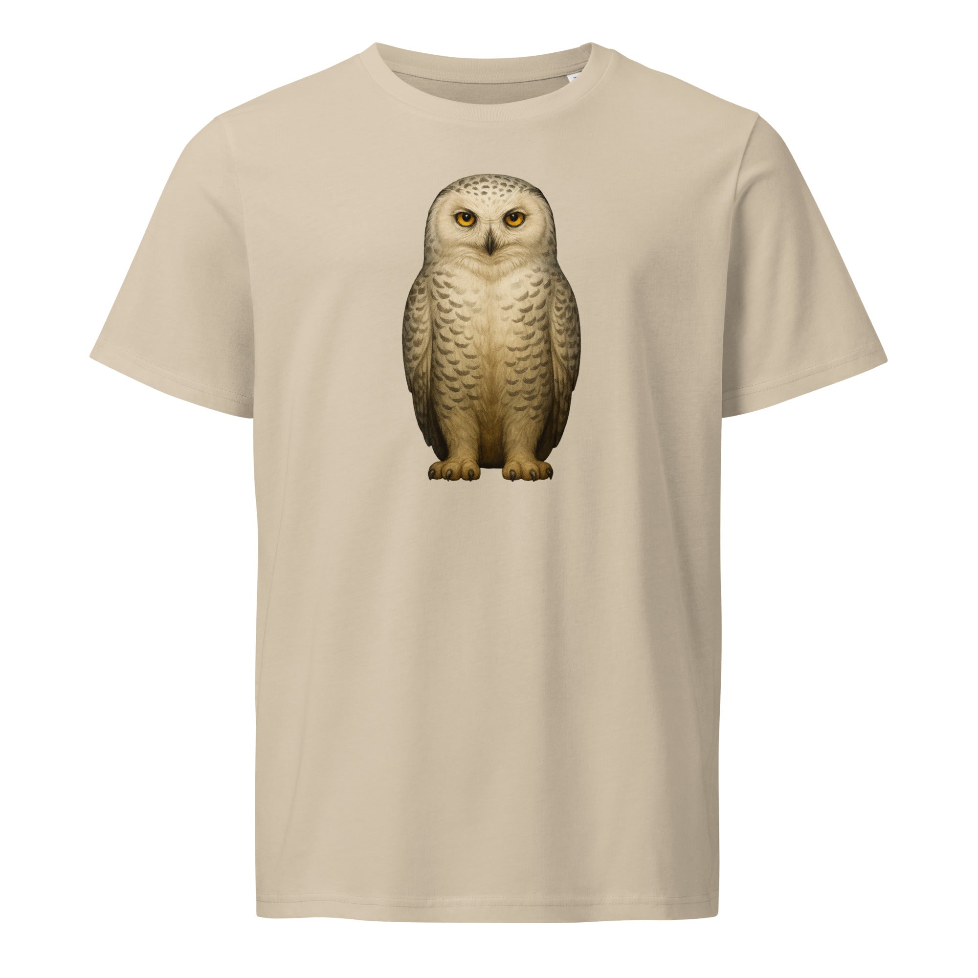 Organic Silent Watcher Snow Owl T-Shirt