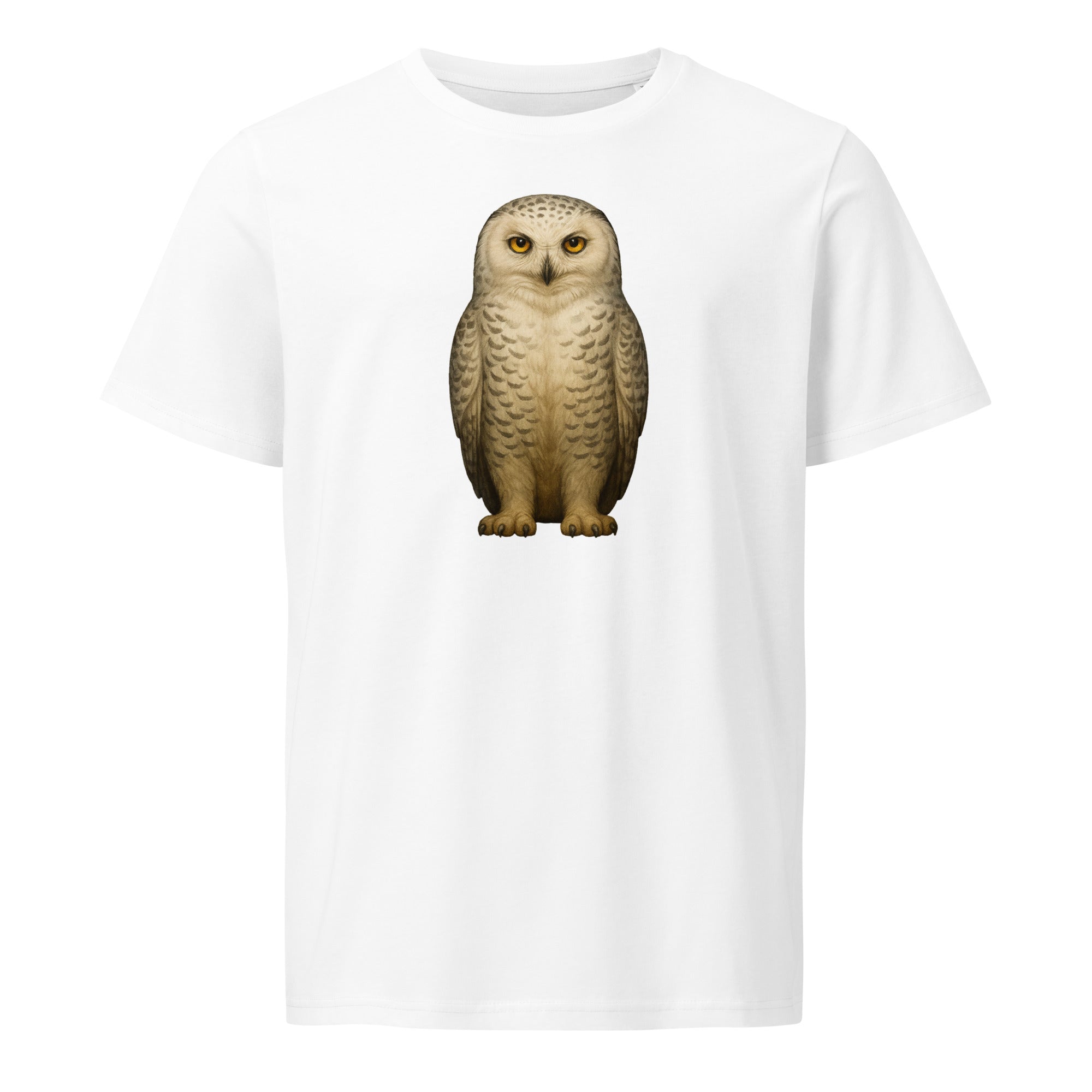 Organic Silent Watcher Snow Owl T-Shirt