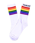 Pride Stripes LGBTQ Festival Unisex Crew Socks