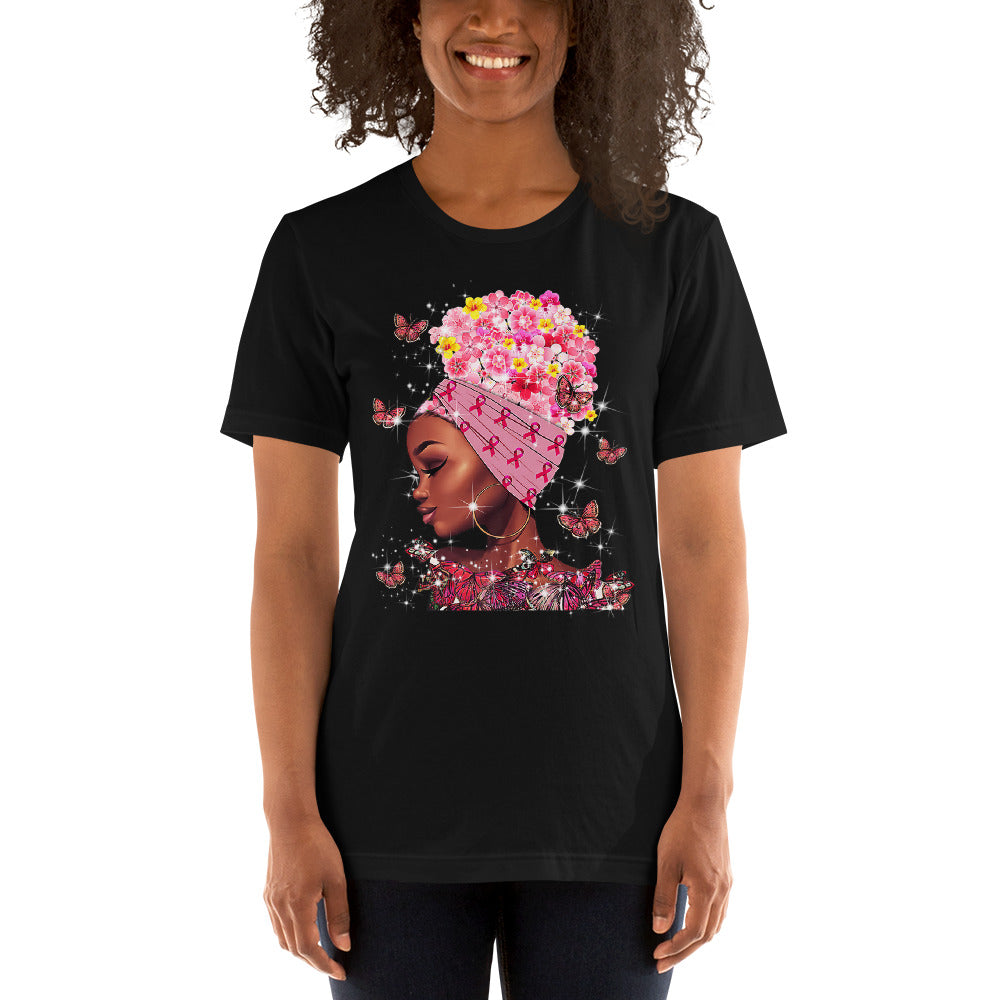 BREAST CANCER AWARENESS BUTTERFLIES Short-Sleeve Unisex T-Shirt