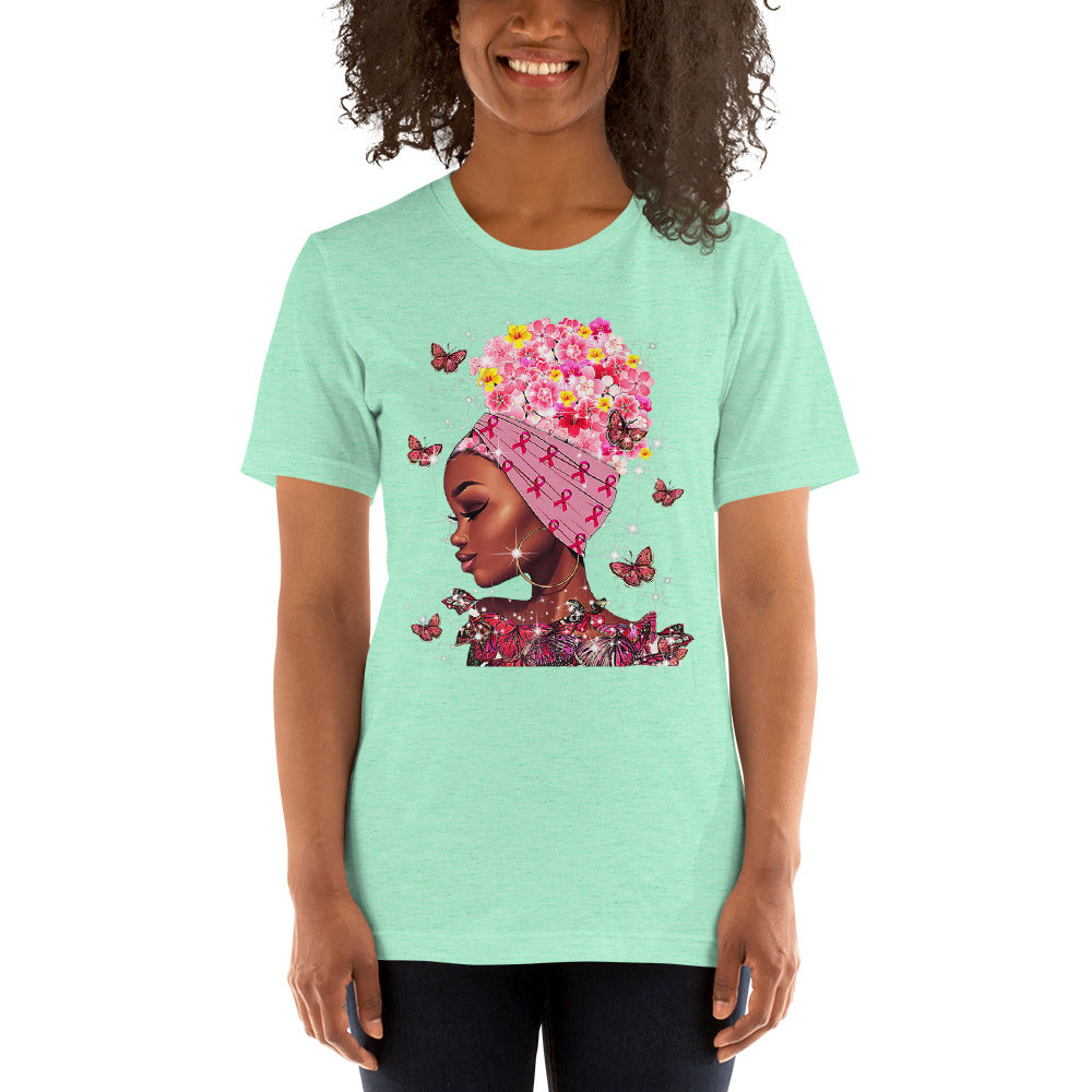 BREAST CANCER AWARENESS BUTTERFLIES Short-Sleeve Unisex T-Shirt