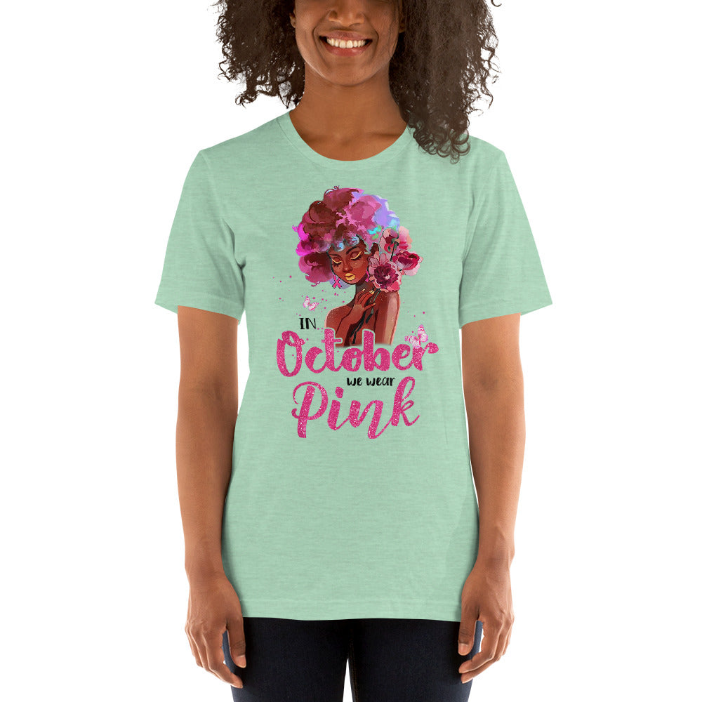 BREAST CANCER AWARENESS OCTOBER PINK Short-Sleeve Unisex T-Shirt