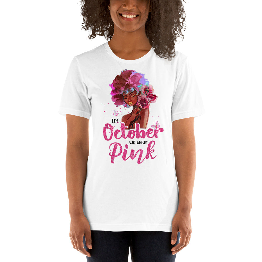 BREAST CANCER AWARENESS OCTOBER PINK Short-Sleeve Unisex T-Shirt