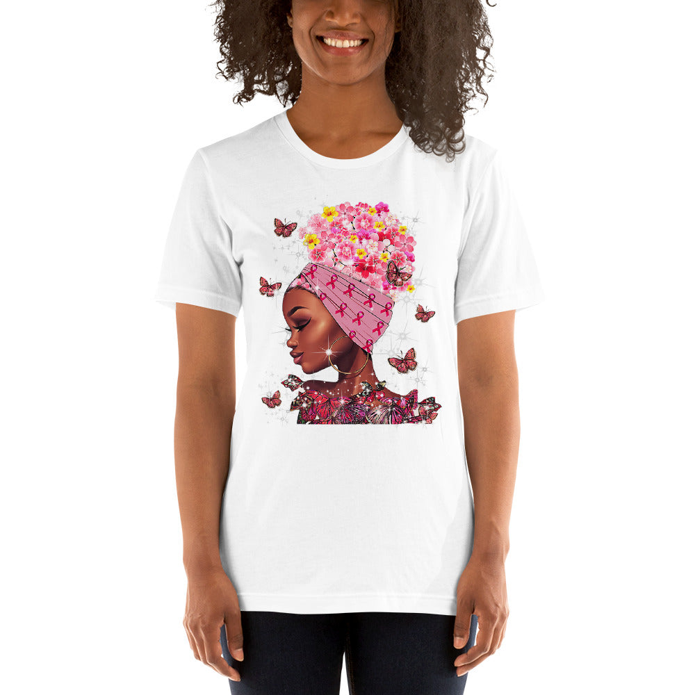 BREAST CANCER AWARENESS BUTTERFLIES Short-Sleeve Unisex T-Shirt