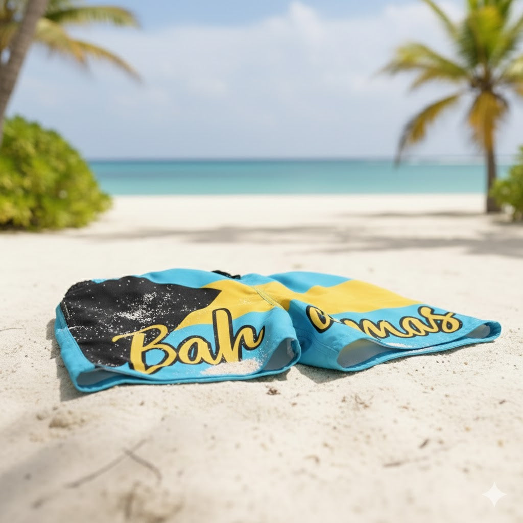 Bahamas Flag Swim Trunks