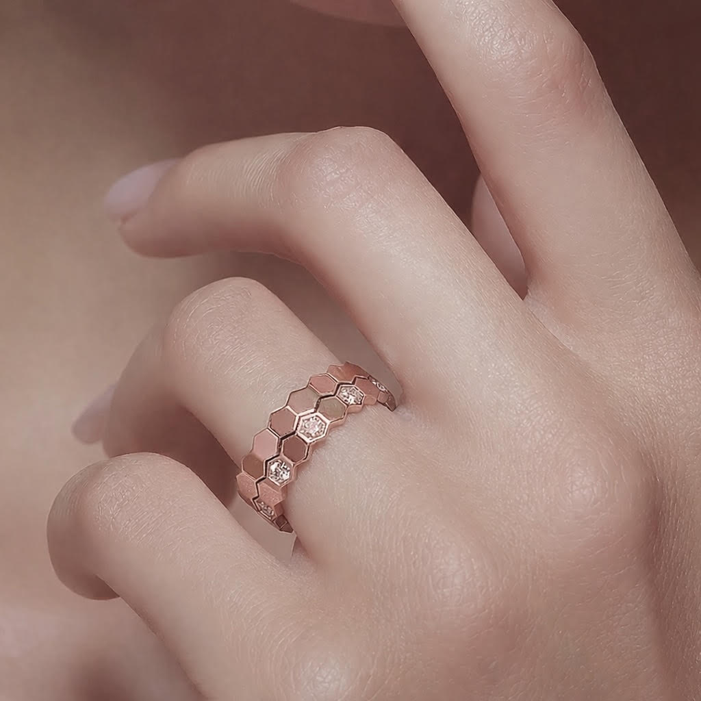 RG109RG B.Tiff Rose Gold Mon Rêve Ring