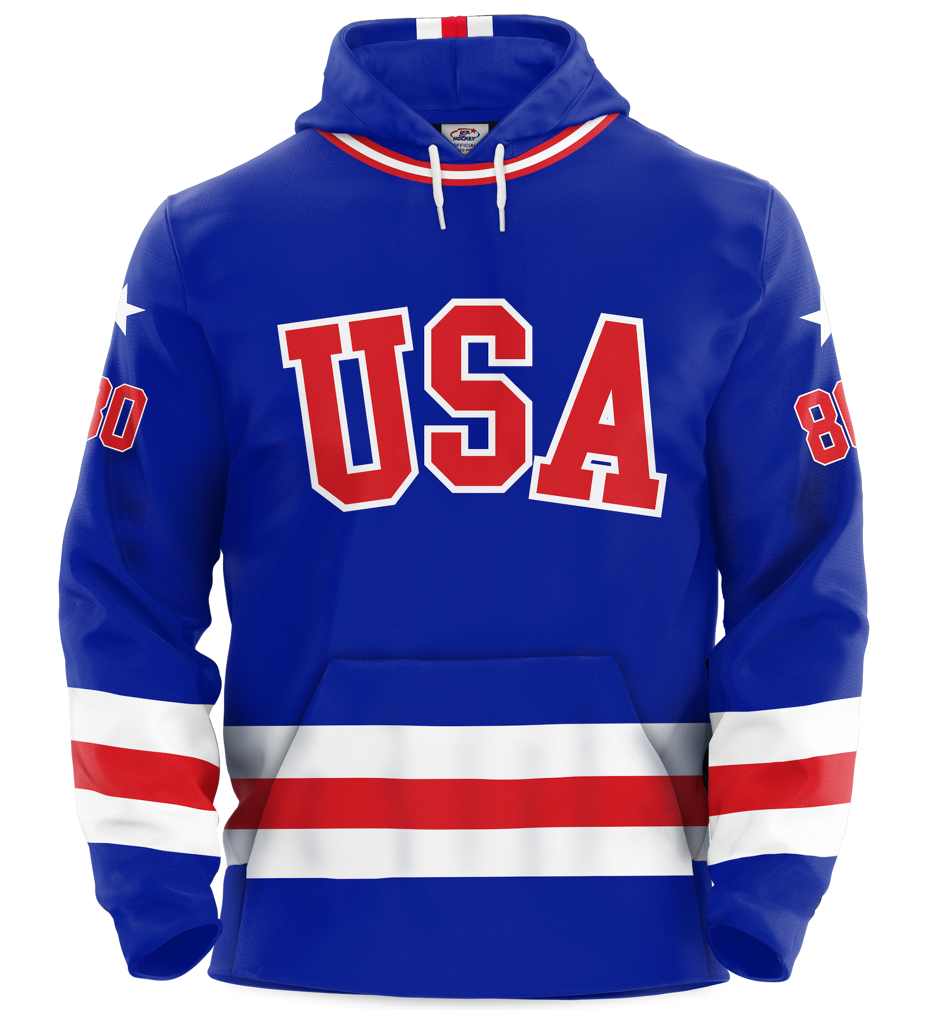 USA Hockey Miracle on Ice 1980 Authentic Royal Blue Adult Hoodie