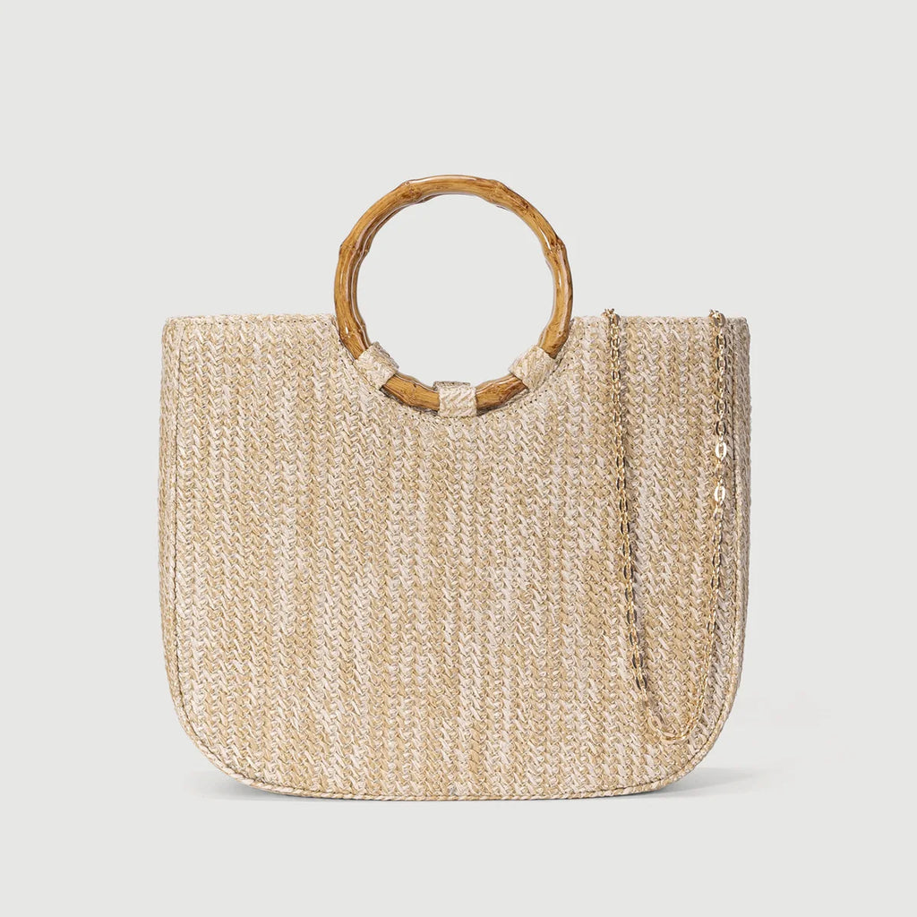 Verena Bamboo Handle Bag
