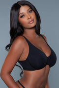 T-Shirts Premium BE WICKED Veronica Bra Plus Size 38DD Black Full Coverage
