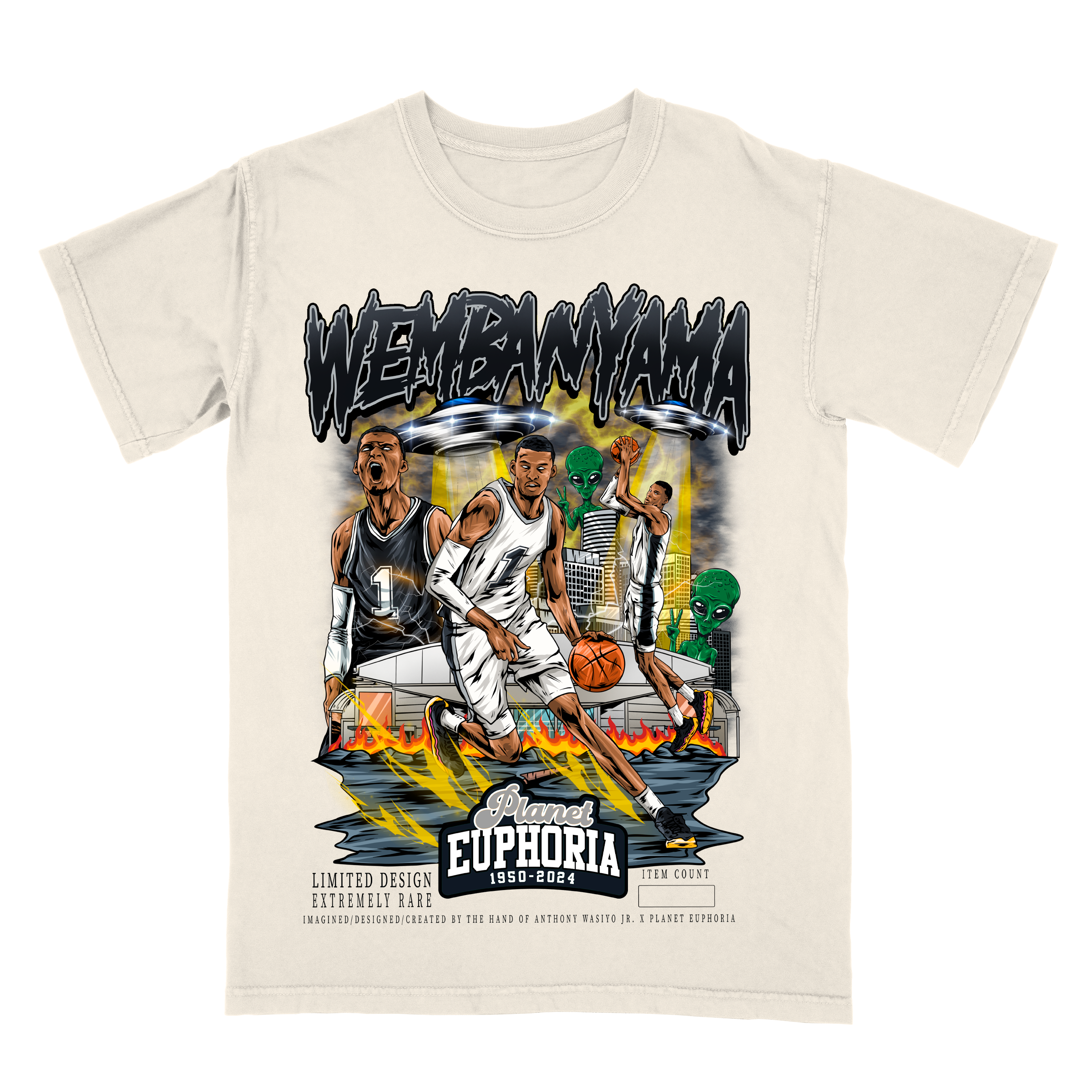 Victor Wembanyama V2 Limited Edition NBA Player Graphic T-Shirt