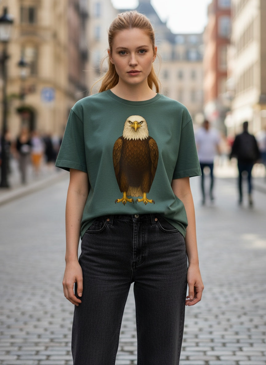 Organic Mighty Wing Bald Eagle T-Shirt