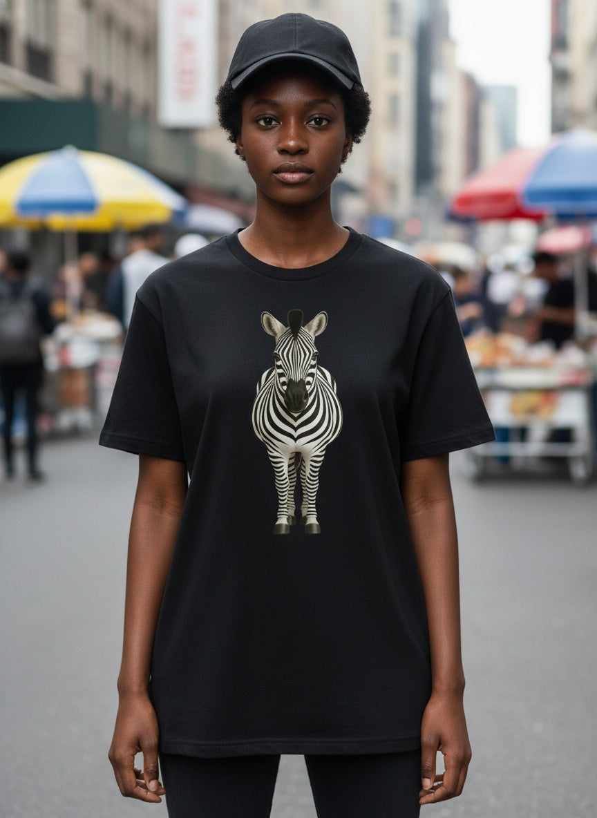 Organic Striped Spirit Zebra T-Shirt