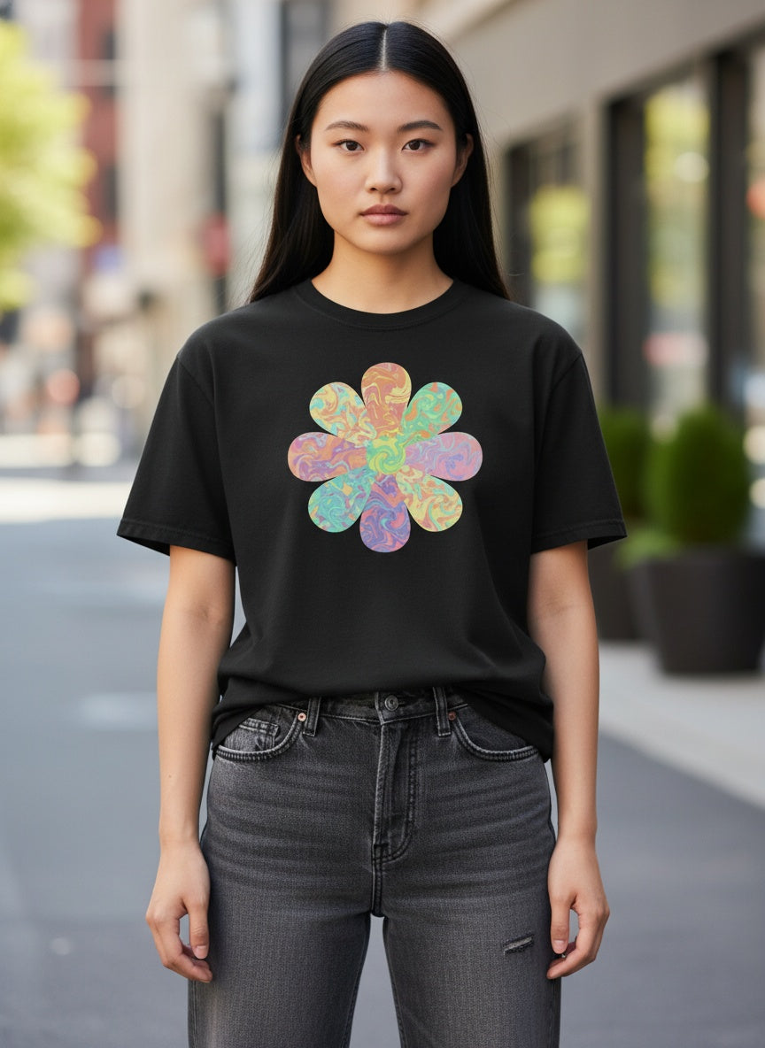 Retro Bloom Flower Power T-Shirt