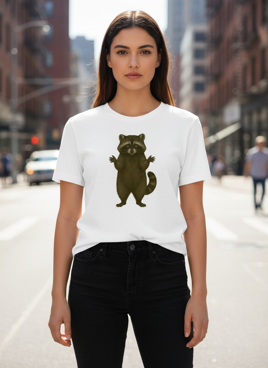 Organic Woodland Raccoon T-Shirt