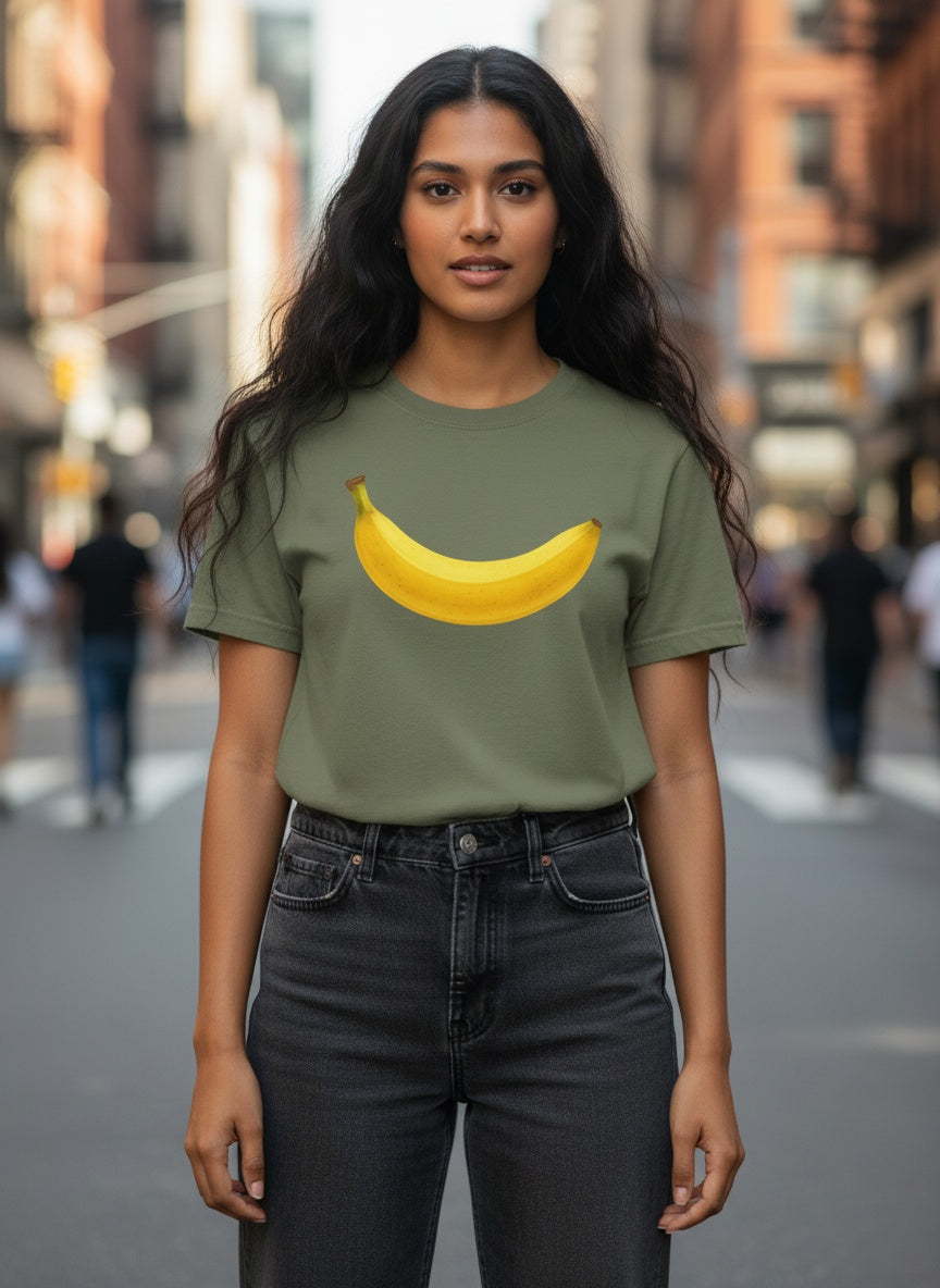 Golden Orchard Banana Cotton T-Shirt