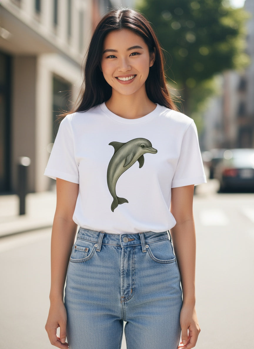 Organic Majestic Dolphin T-Shirt