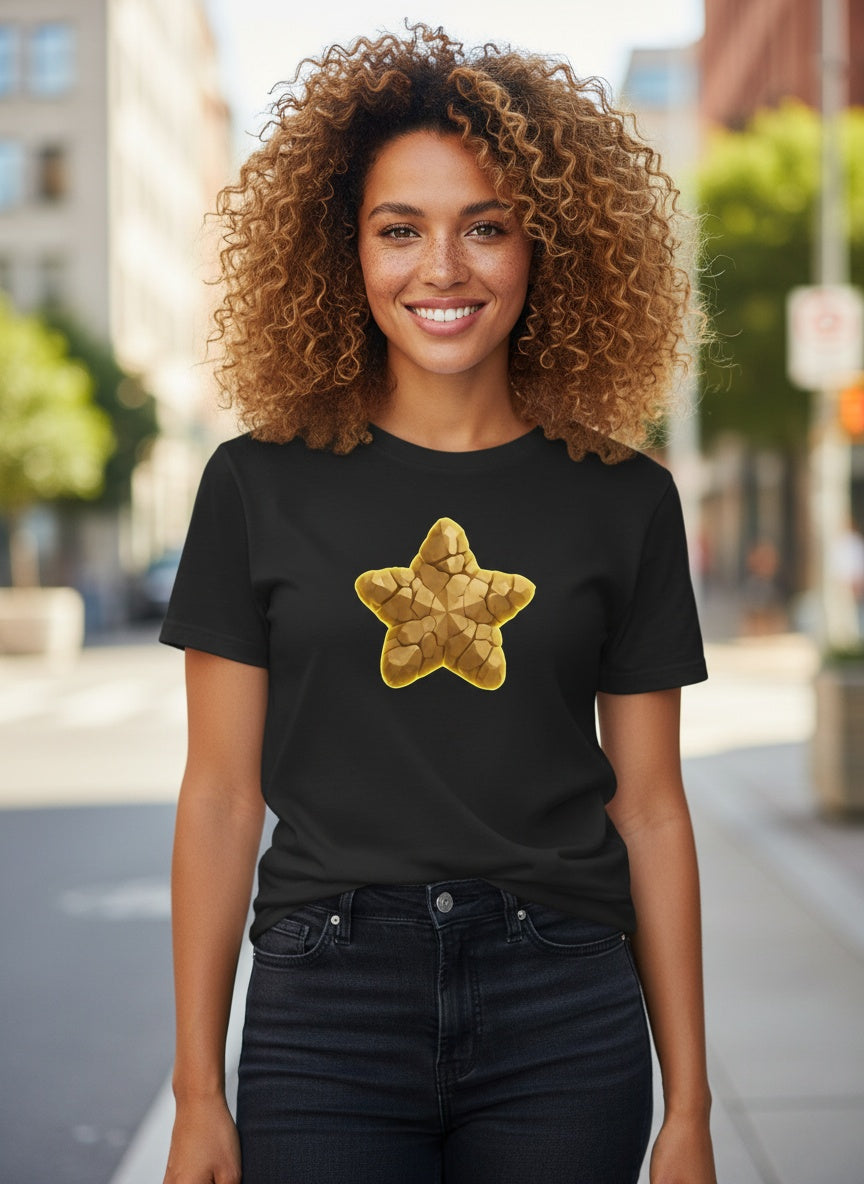 Shattered Glow Rockstar Cotton T-Shirt