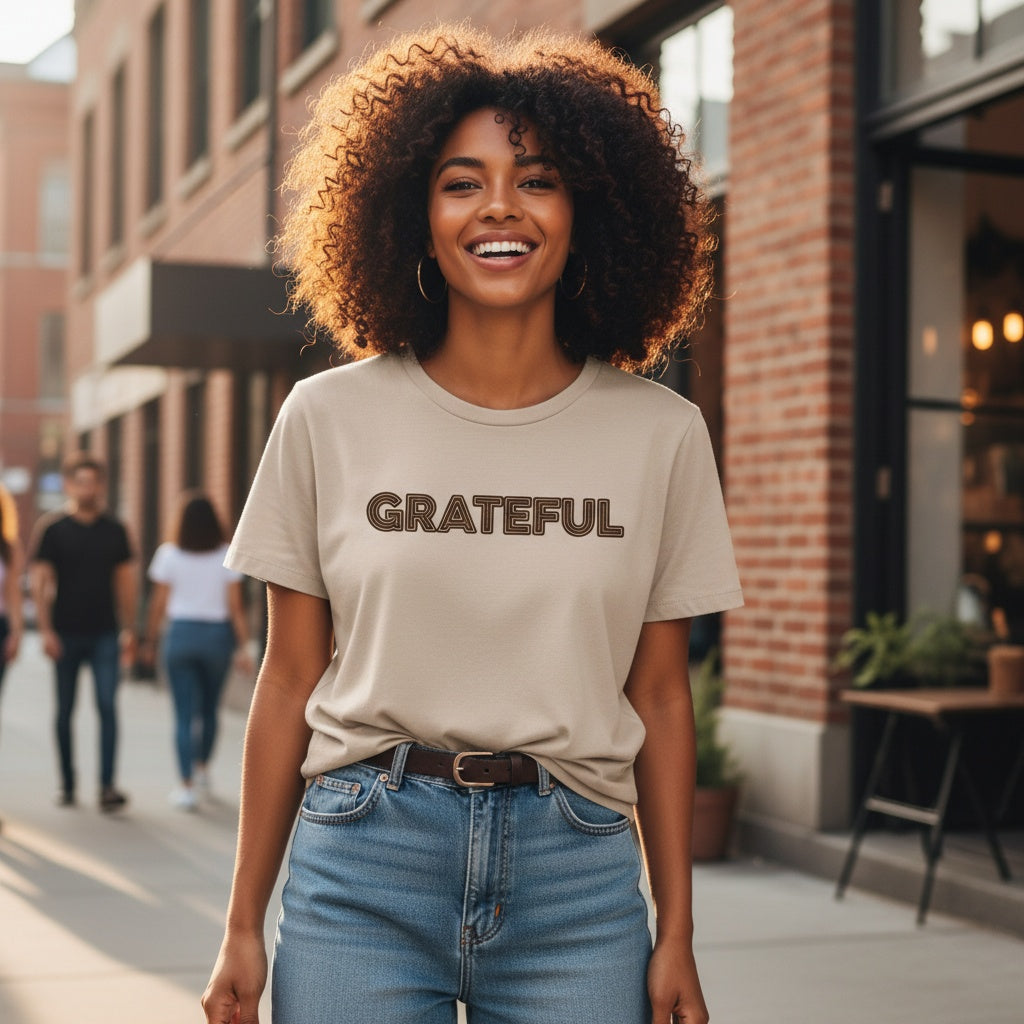 GRATEFUL Relaxed Cotton T-Shirt