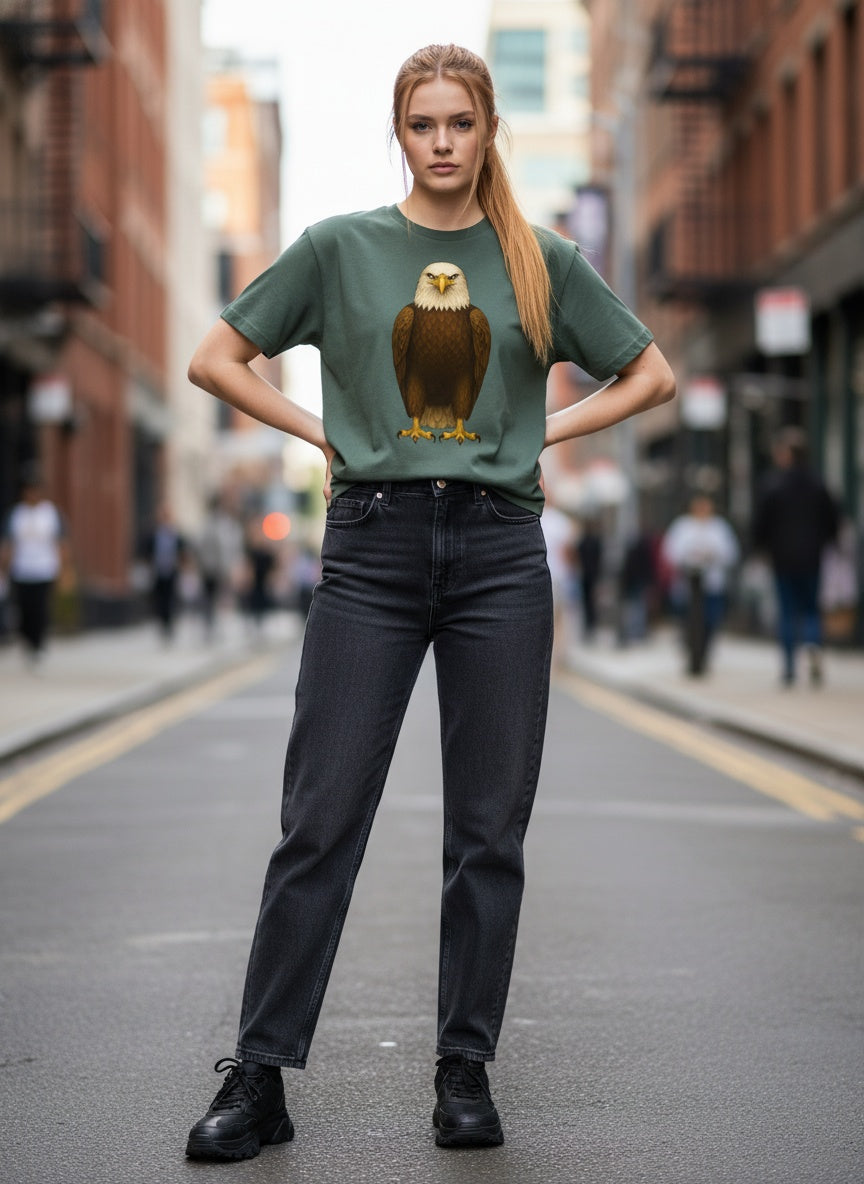Organic Mighty Wing Bald Eagle T-Shirt
