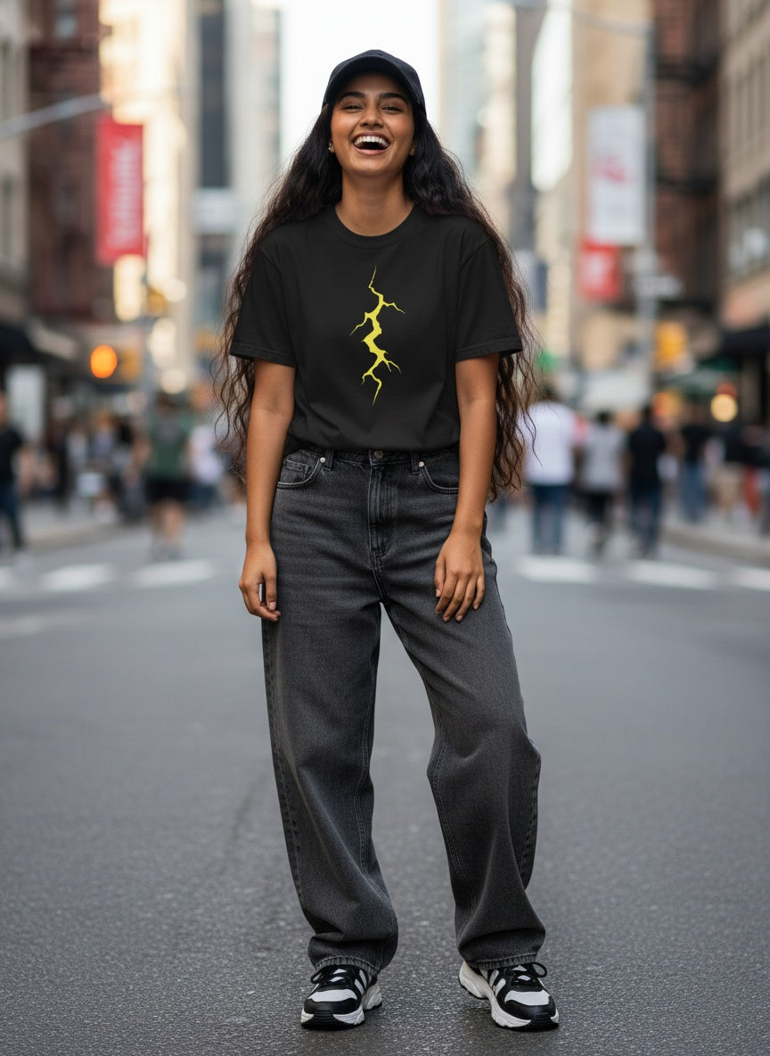 Lightning Bolt Electric Surge Cotton T-Shirt