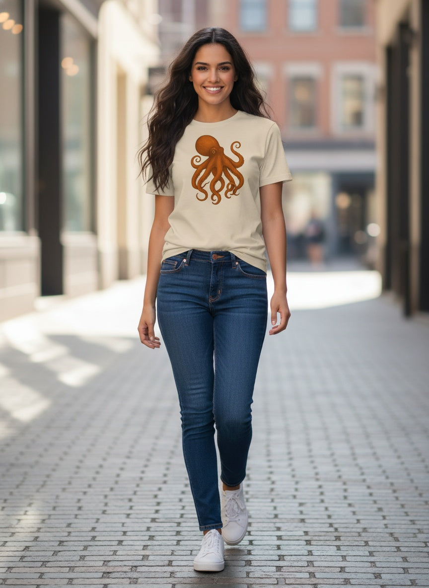 Organic Deep Sea Octopus T-Shirt